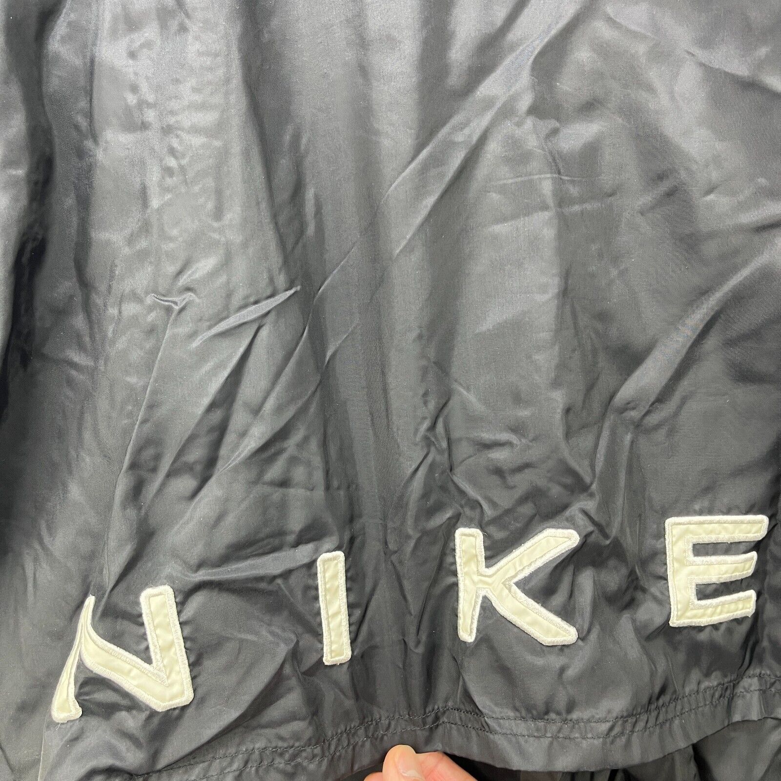 Nike × Vintage Vintage 90s Nike Windbreaker Swoosh Spellout Women's Large Size L / US 10 / IT 46 - 6 Thumbnail