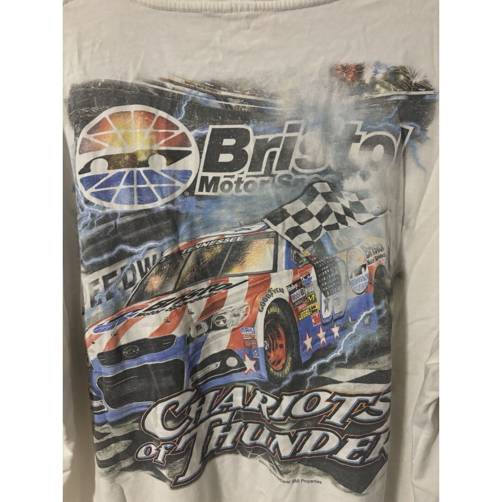 Other Vintage Bristol Motorspeedway thunder Nascar white shirt Size US XL / EU 56 / 4 - 8 Thumbnail