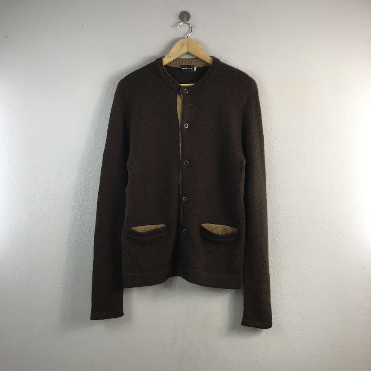 Boycott Japan Button Light Cardigan Style Sweater Jacket