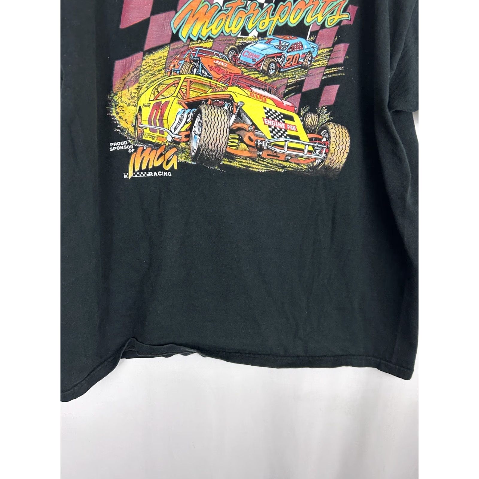Fruit Of The Loom Mens 2XL Black Short Sleeve T-Shirt IMCG Racing Team Pro Motorsports Colorful Shirt Mens Size US XXL / EU 58 / 5 - 6 Thumbnail
