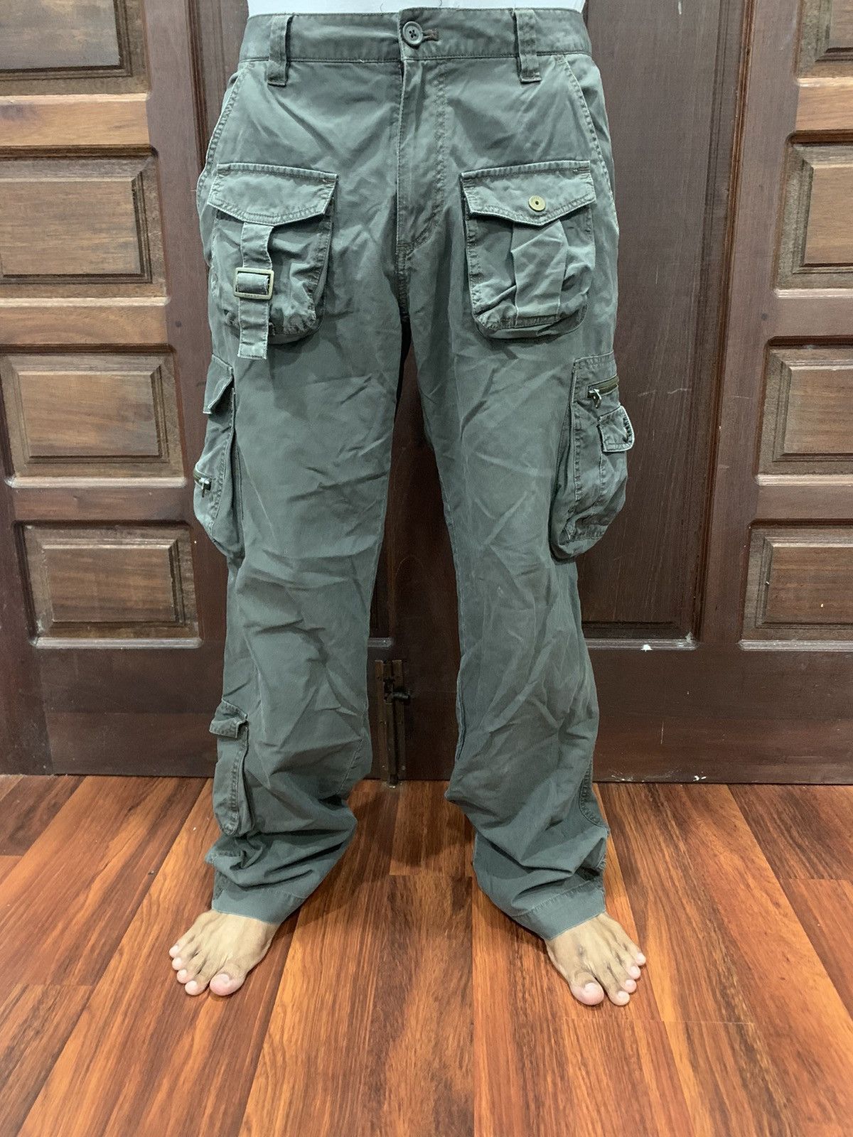 Japanese Brand Hendrix Multipocket Cargo Pants Size US 32 / EU 48 - 16 Thumbnail