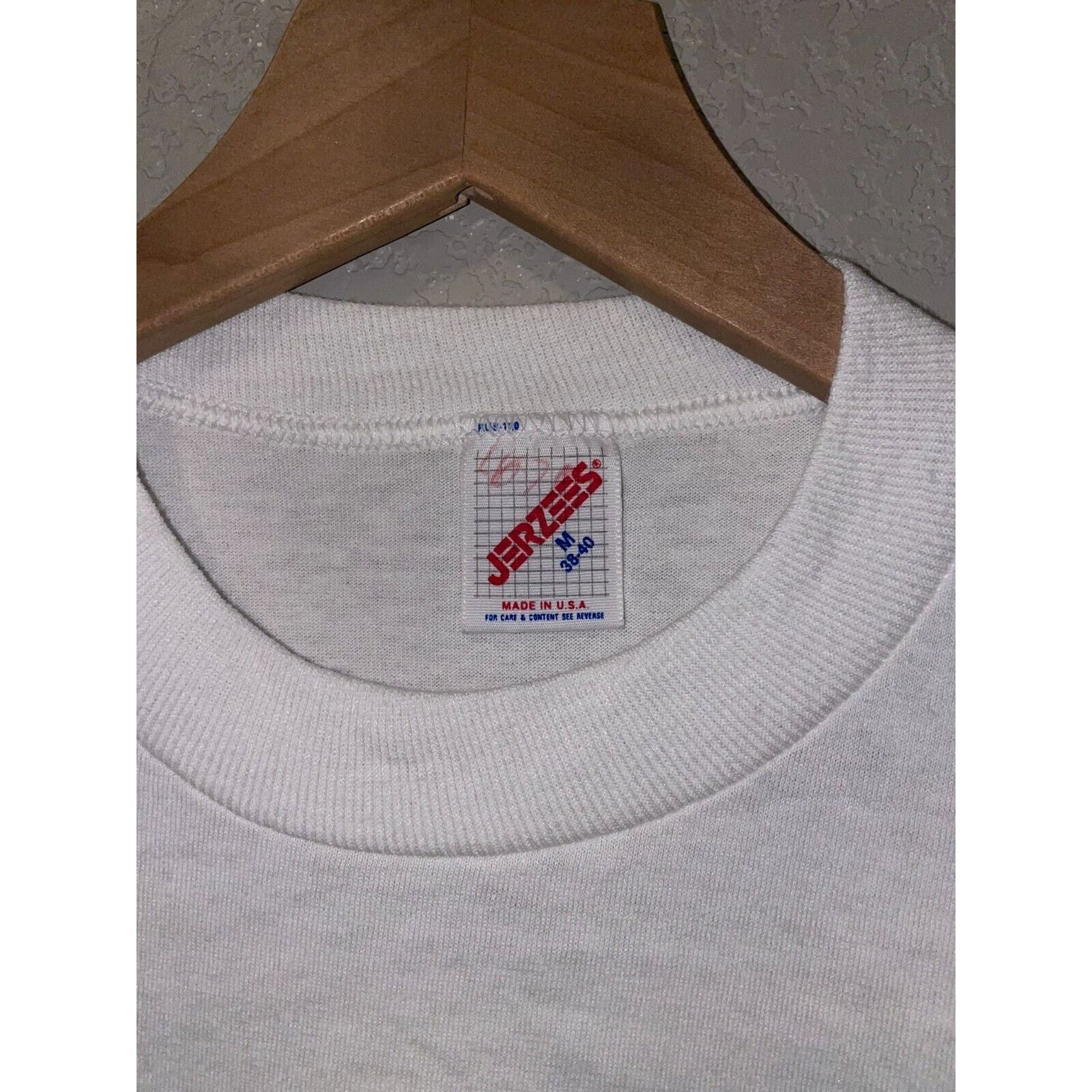 Jerzees Vintage Shark Shirt Cottonwood Cove Sharks White Tee 90s M Size US M / EU 48-50 / 2 - 9 Thumbnail