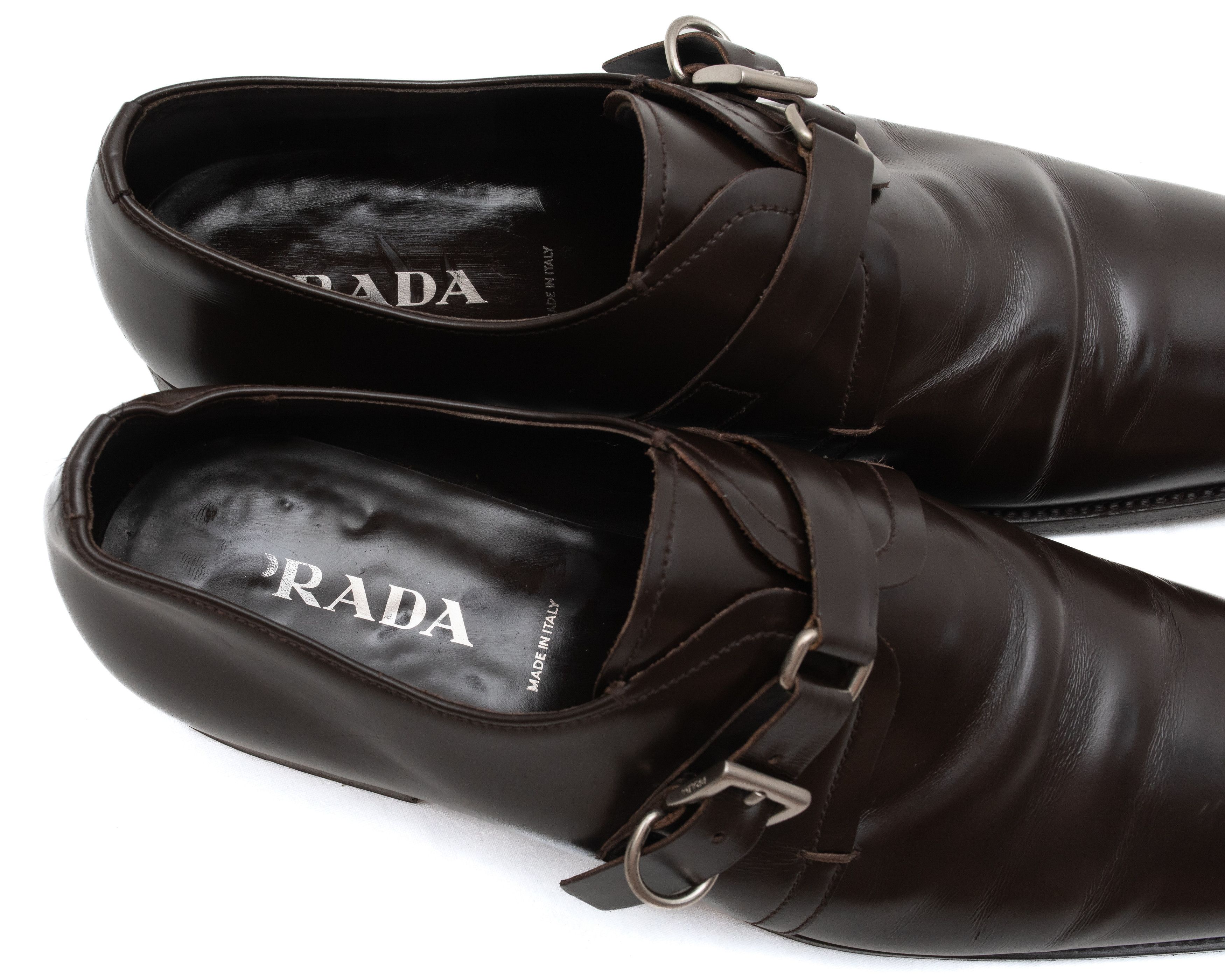 Prada PRADA Mainline 2000s Leather Monks Size US 10.5 / EU 43-44 - 9 Thumbnail