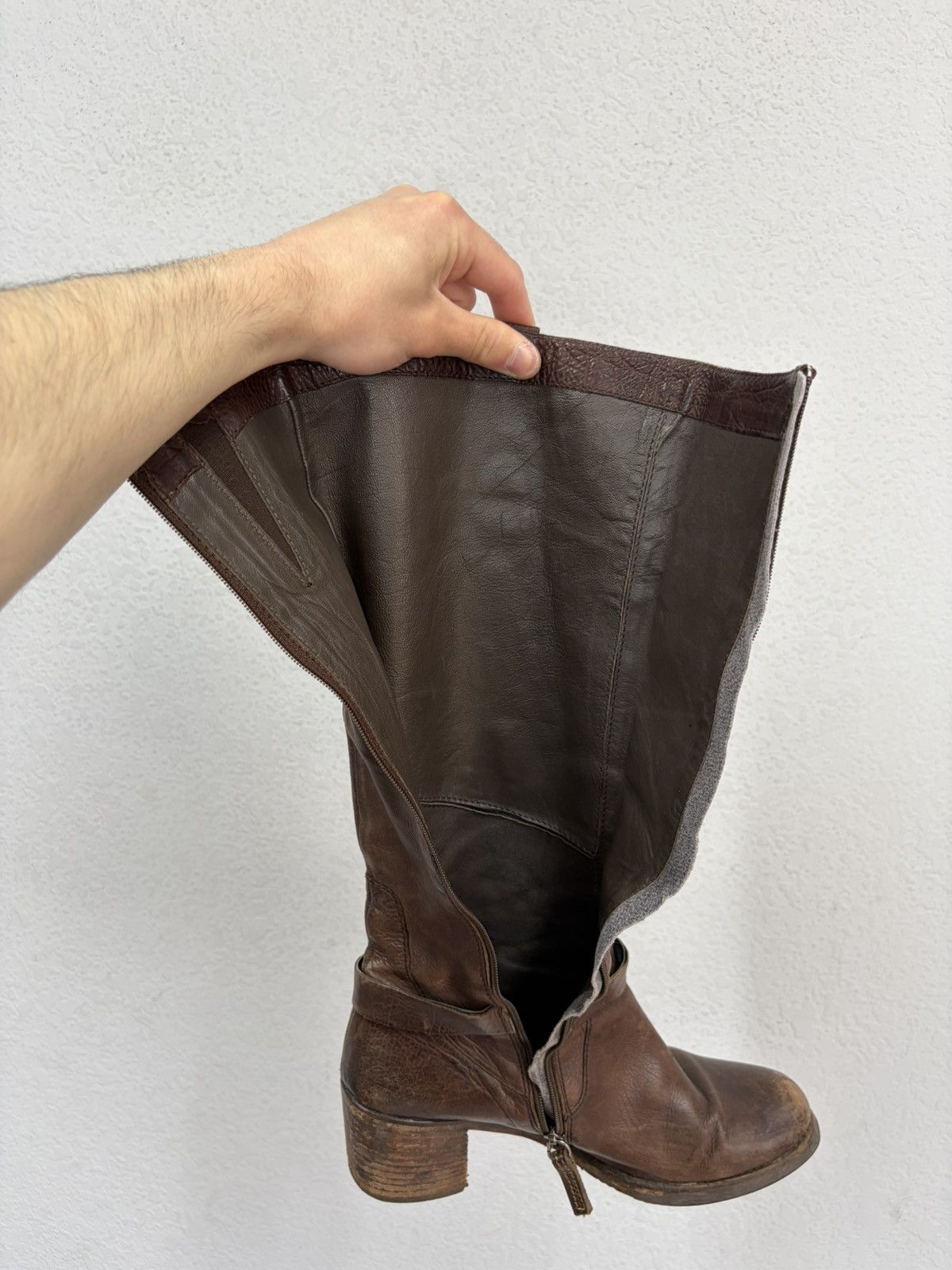 If Six Was Nine A.S. 98 Avant Garde Archive Leather Belted Boots Size US 9 / IT 39 - 24 Thumbnail