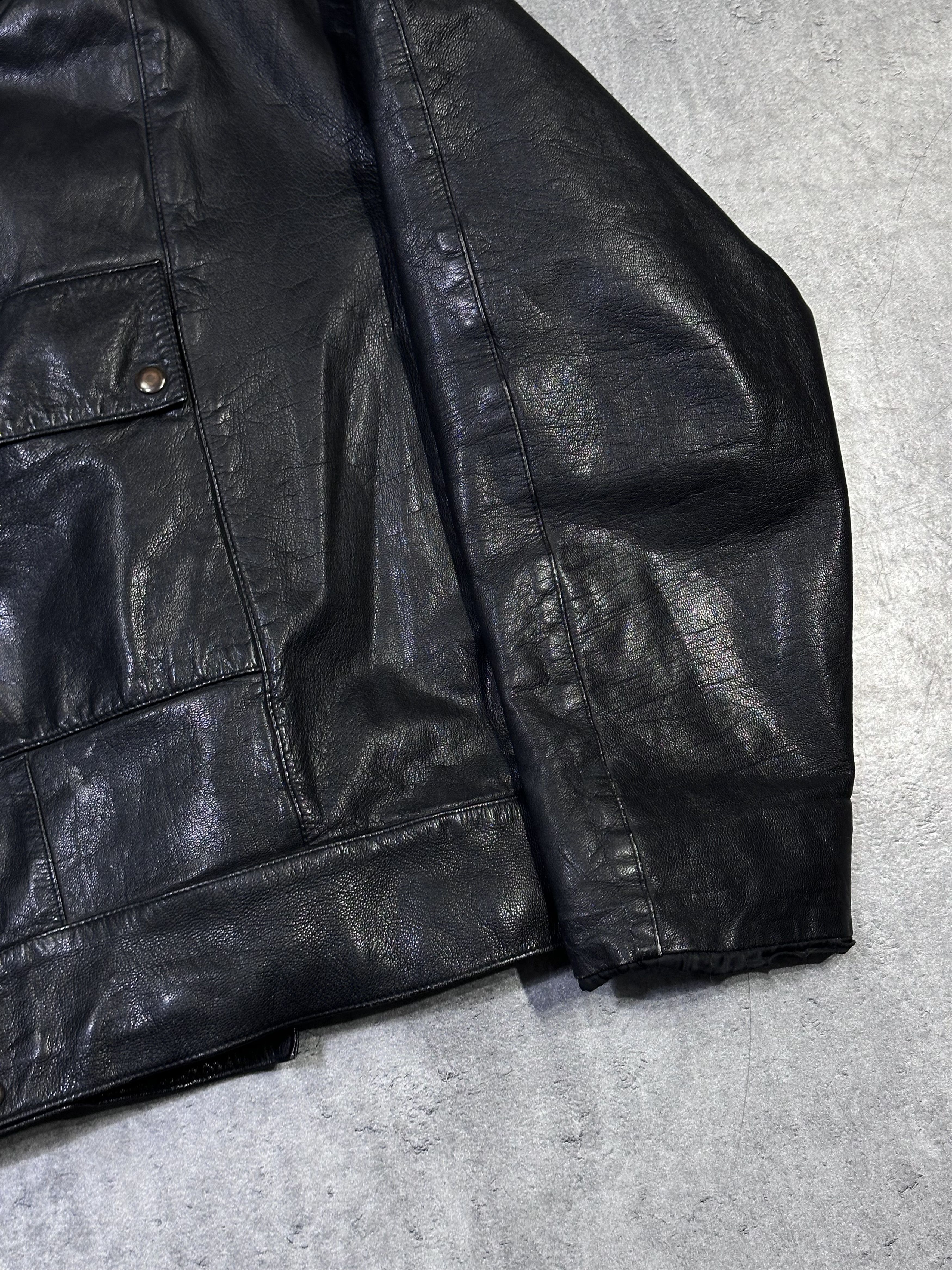 Vintage Vintage 60s/70s swedish leather ramones jacket black Size US L / EU 52-54 / 3 - 4 Thumbnail