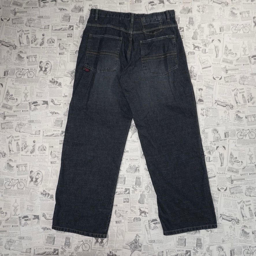 Vintage 33x32 - Vintage Y2K Plugg co denim skate dark 2000s pants Size US 33 - 2 Thumbnail