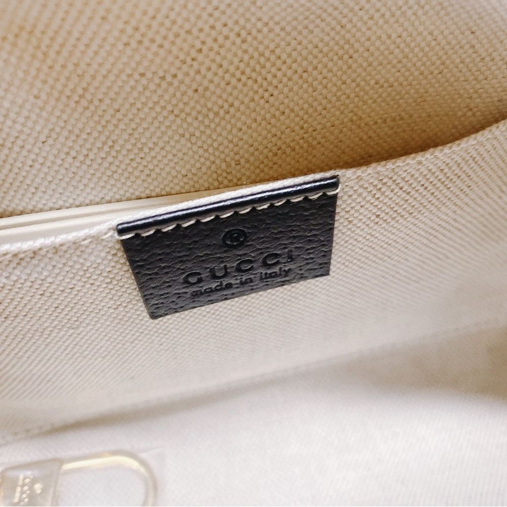 Gucci Ophidia GG logo denim leather camera crossbody bag Size ONE SIZE - 4 Thumbnail