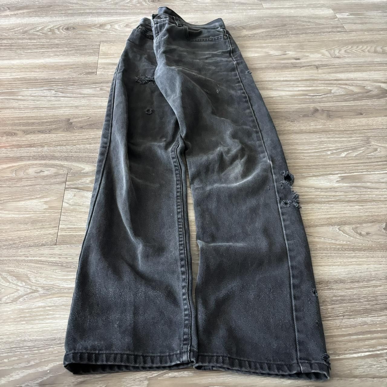 Vintage Crazy Vintage Y2K/2000s Grunge Black Distressed Denim Jeans! 30x31 Size US 30 / EU 46 - 3 Thumbnail