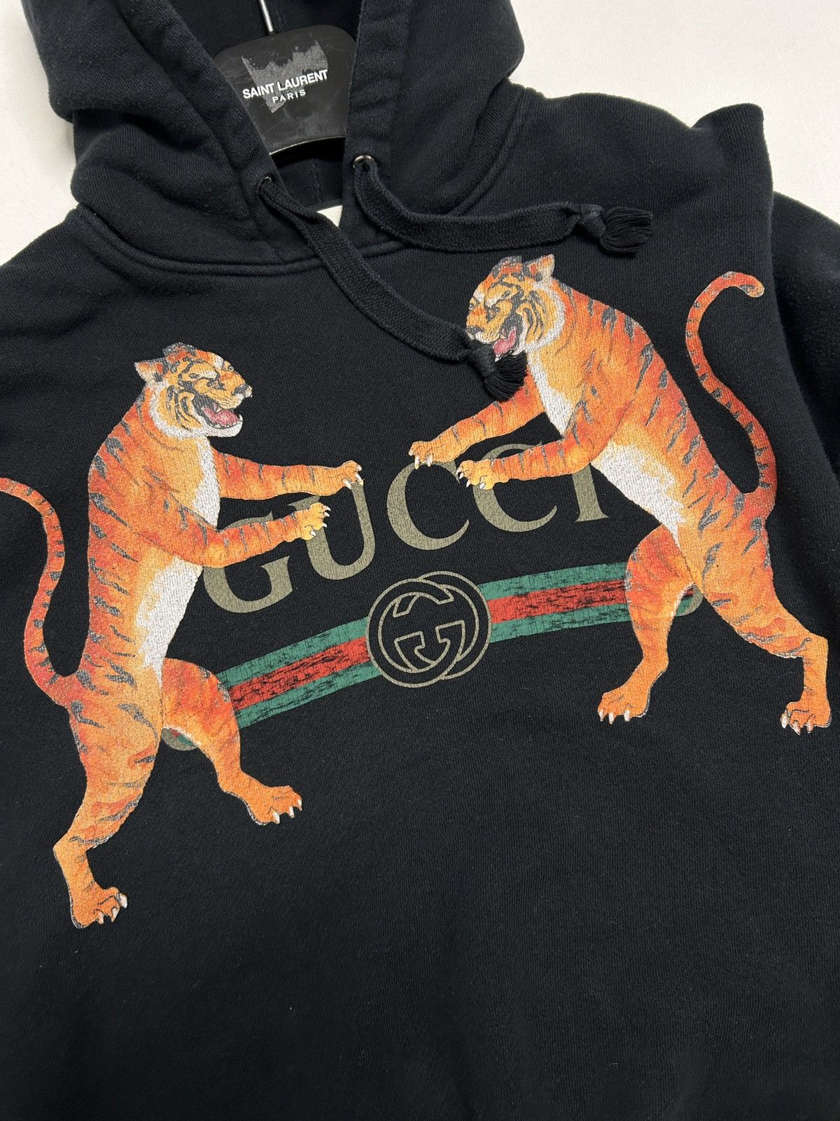 Gucci 2017 Bengal Tiger Logo Hoodie Size US XXS / EU 40 - 4 Thumbnail