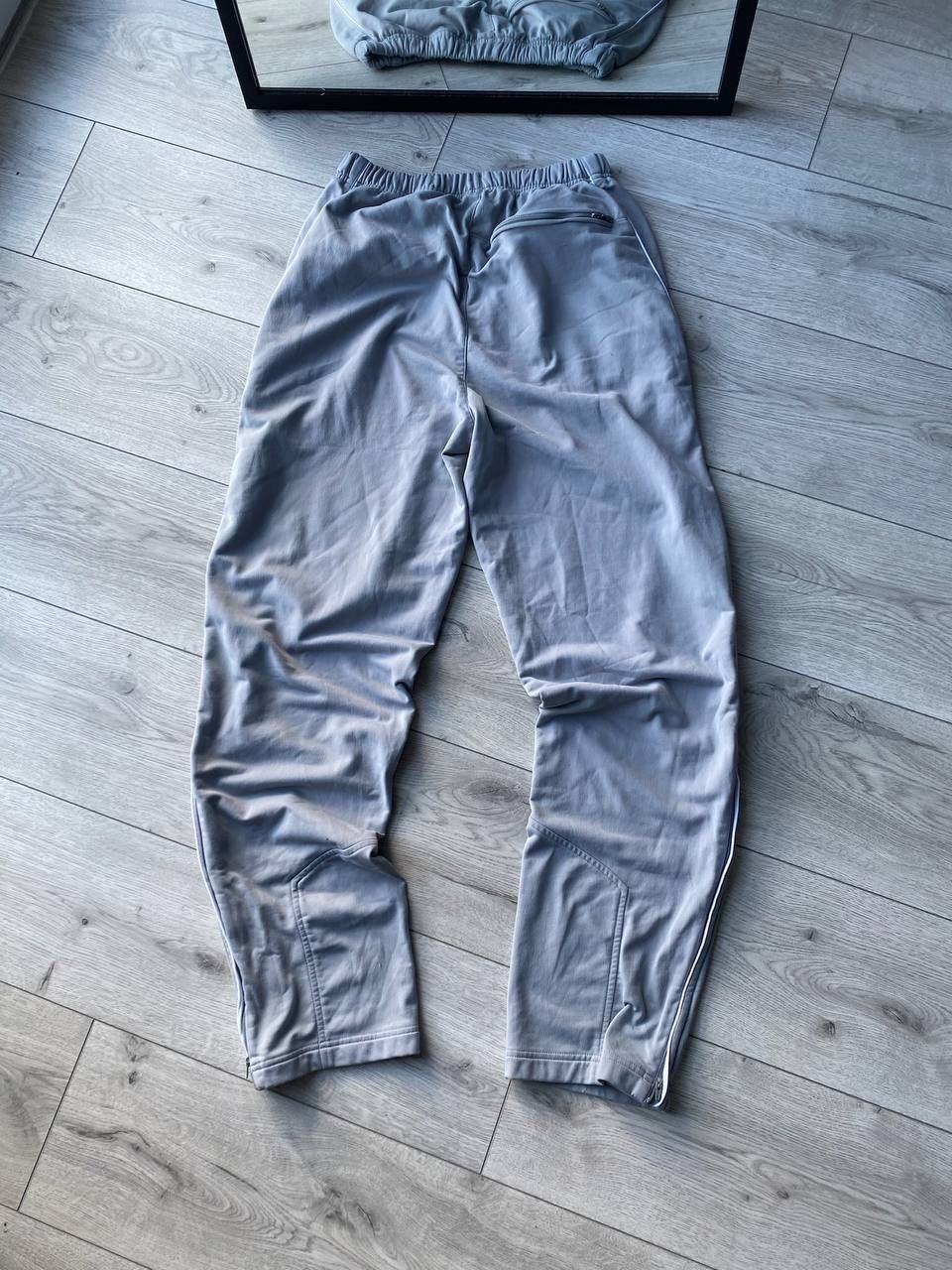 Nike × Vintage Vintage Nike Swoosh Gray Baggy Trackpants Y2K L Size US 34 / EU 50 - 5 Thumbnail