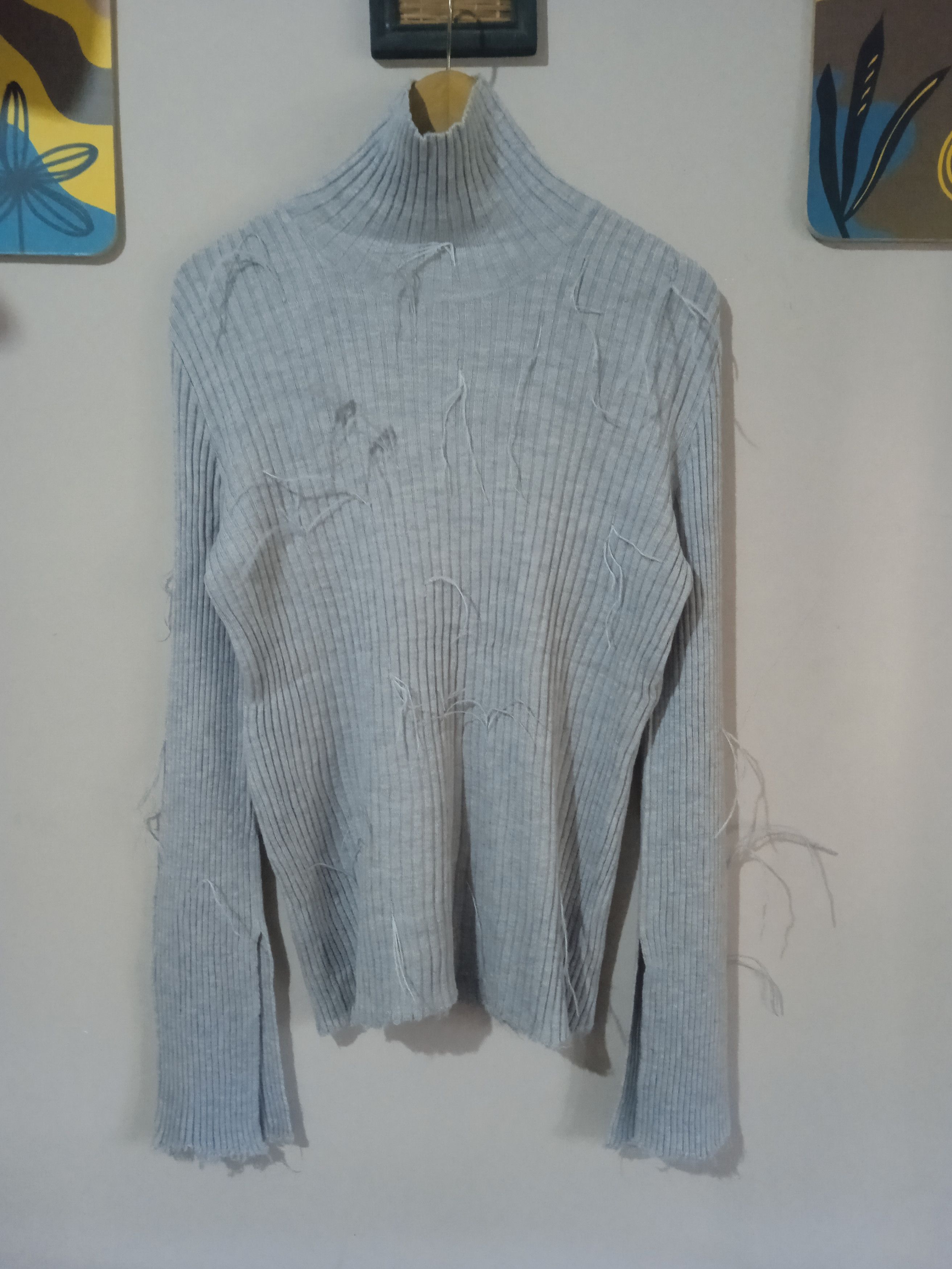 Marques'Almeida Turtleneck Knitwear Feathers Embroidery Size S / US 4 / IT 40 - 4 Thumbnail