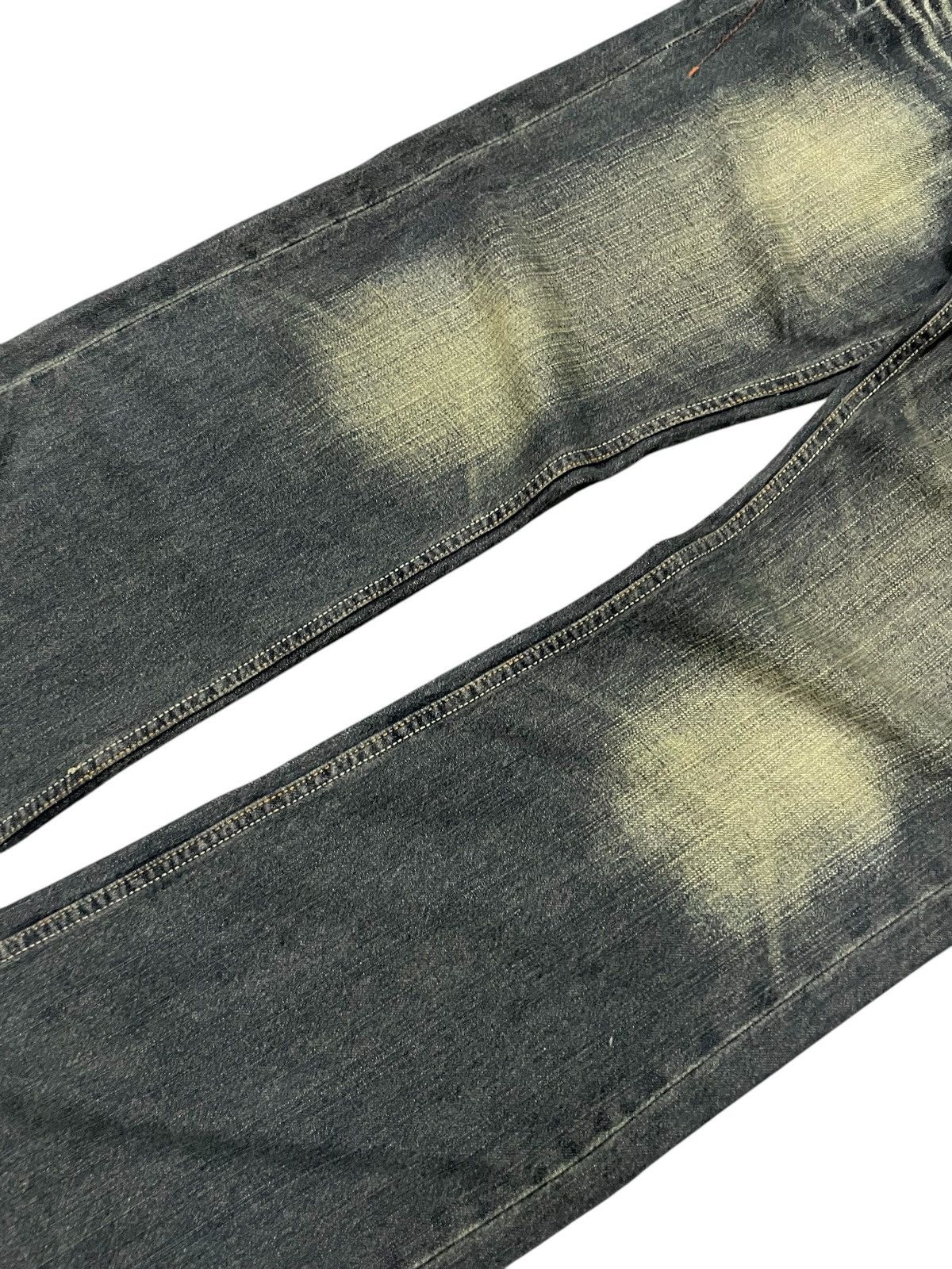 Hysteric Glamour × Roots Root Three Japan Muddy Green Flare Embroidered Native Jeans Size US 34 / EU 50 - 5 Thumbnail