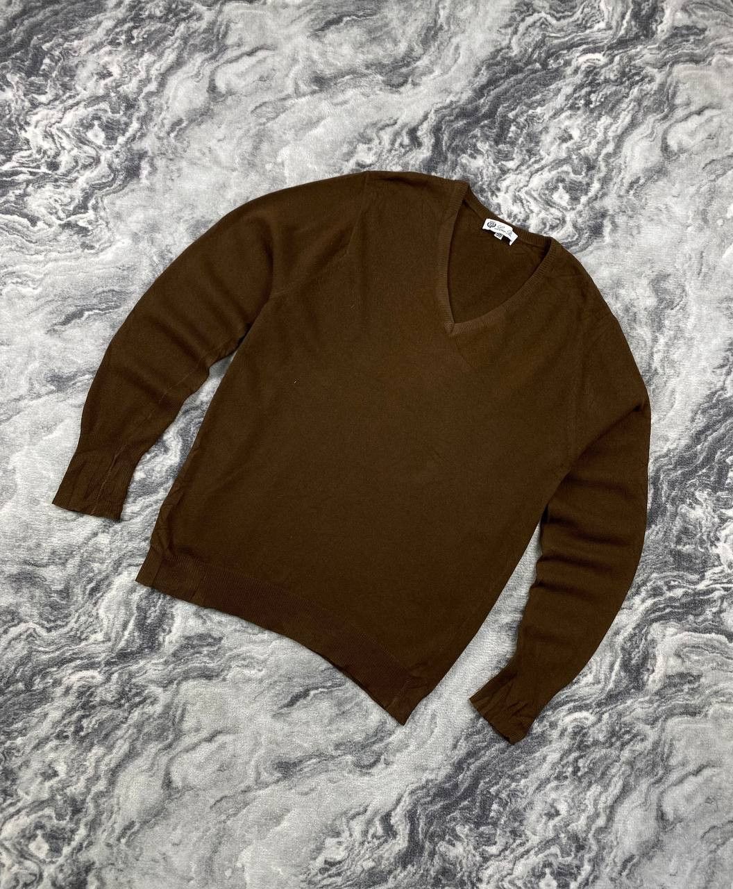 Loro Piana Loro Piana Knit V Neck Wool Lana Sweater Men Size 50 Brown Size US M / EU 48-50 / 2 - 1 Thumbnail