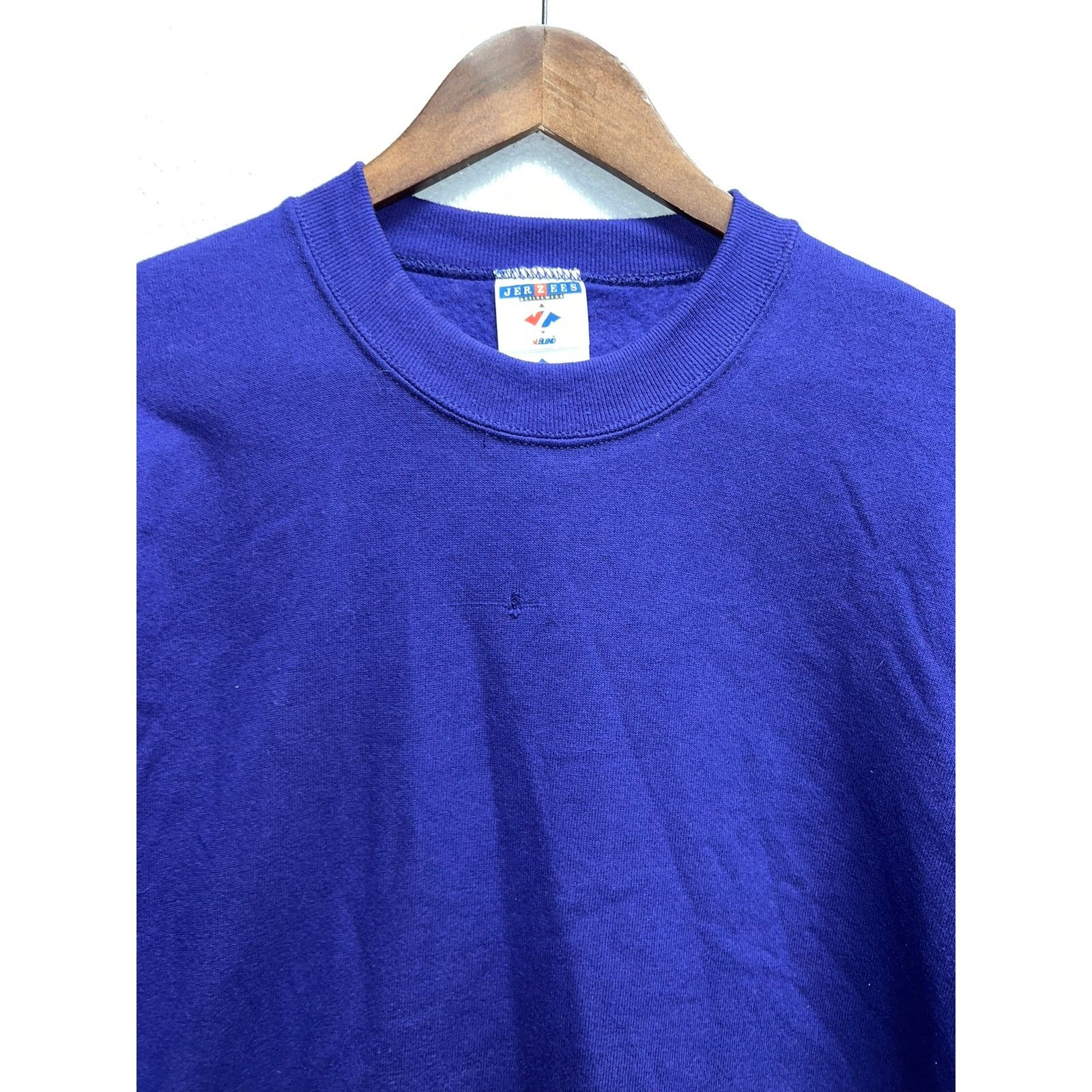 Vintage Vintage Purple Blank Sweatshirt Crewneck Jerzees 90s VTG L Size US L / EU 52-54 / 3 - 2 Thumbnail