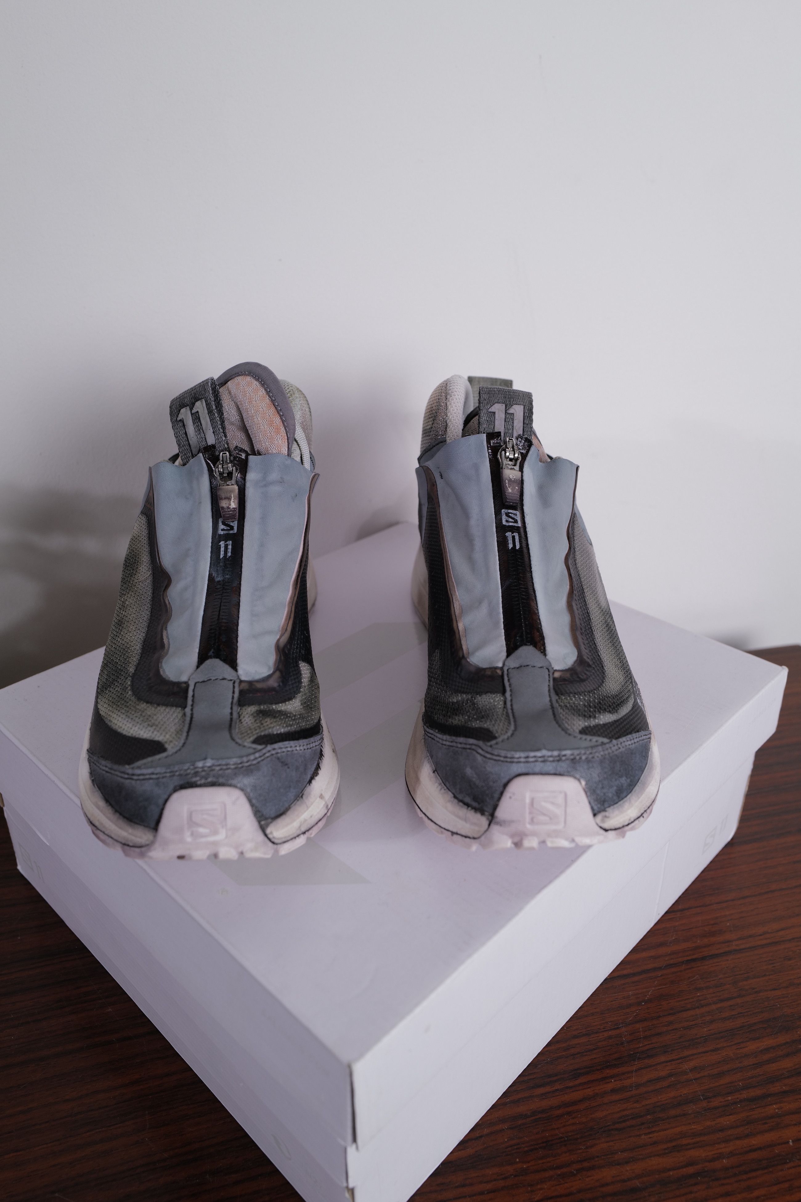 Boris Bidjan Saberi WHITE-PATINA GREY Size US 8.5 / IT 38.5 - 6 Thumbnail