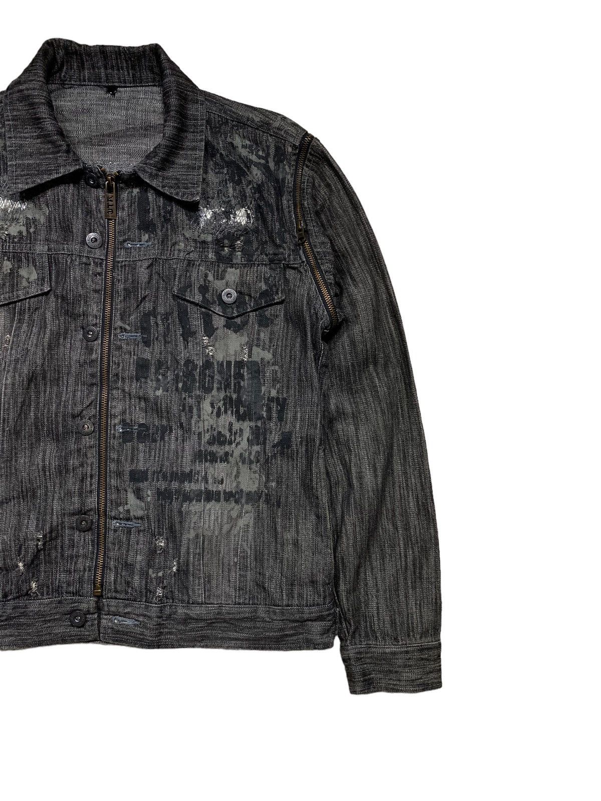 In The Attic Rare In The Attic Distressed Denim Jacket Detachable Sleeves Size US M / EU 48-50 / 2 - 4 Thumbnail