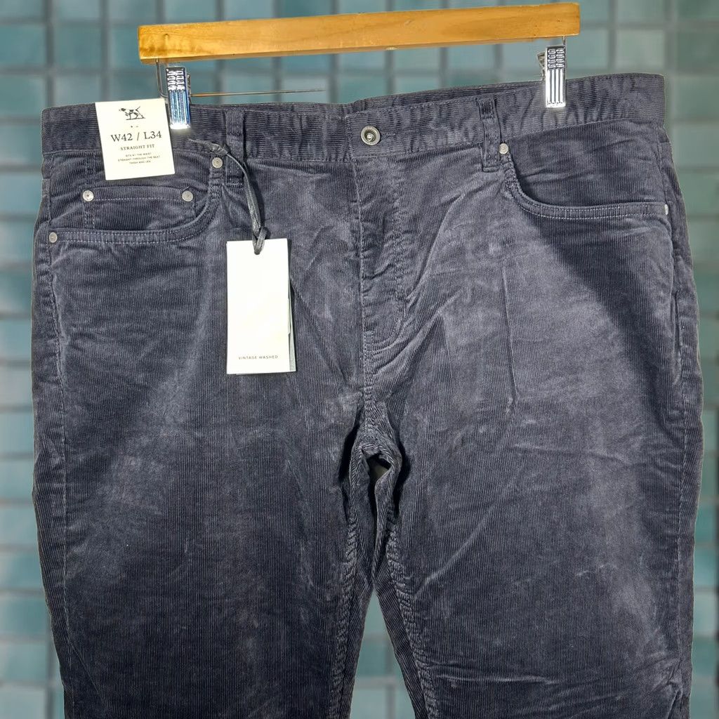 Rodd & Gunn Rodd & Gunn Stirling 2 Straight Jean Navy Corduroy Pants Mens 42x34 New Size US 42 / EU 58 - 1 Thumbnail