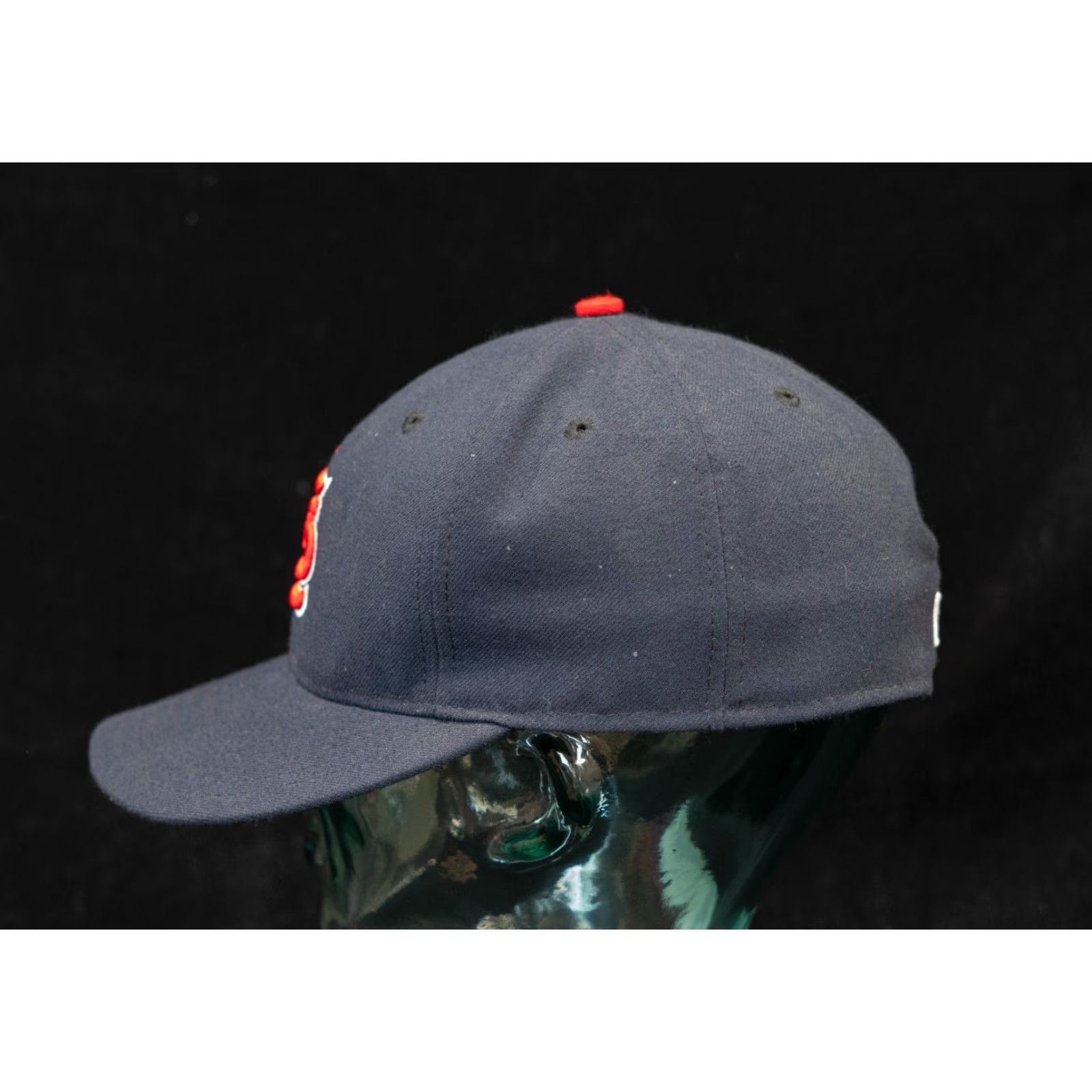 New Era VINTAGE New Era St. Louis Cardinals MLB Fitted Hat Cap 7 1/4 Twill Made in USA Blue Baseball Cap Mens Size ONE SIZE - 2 Thumbnail