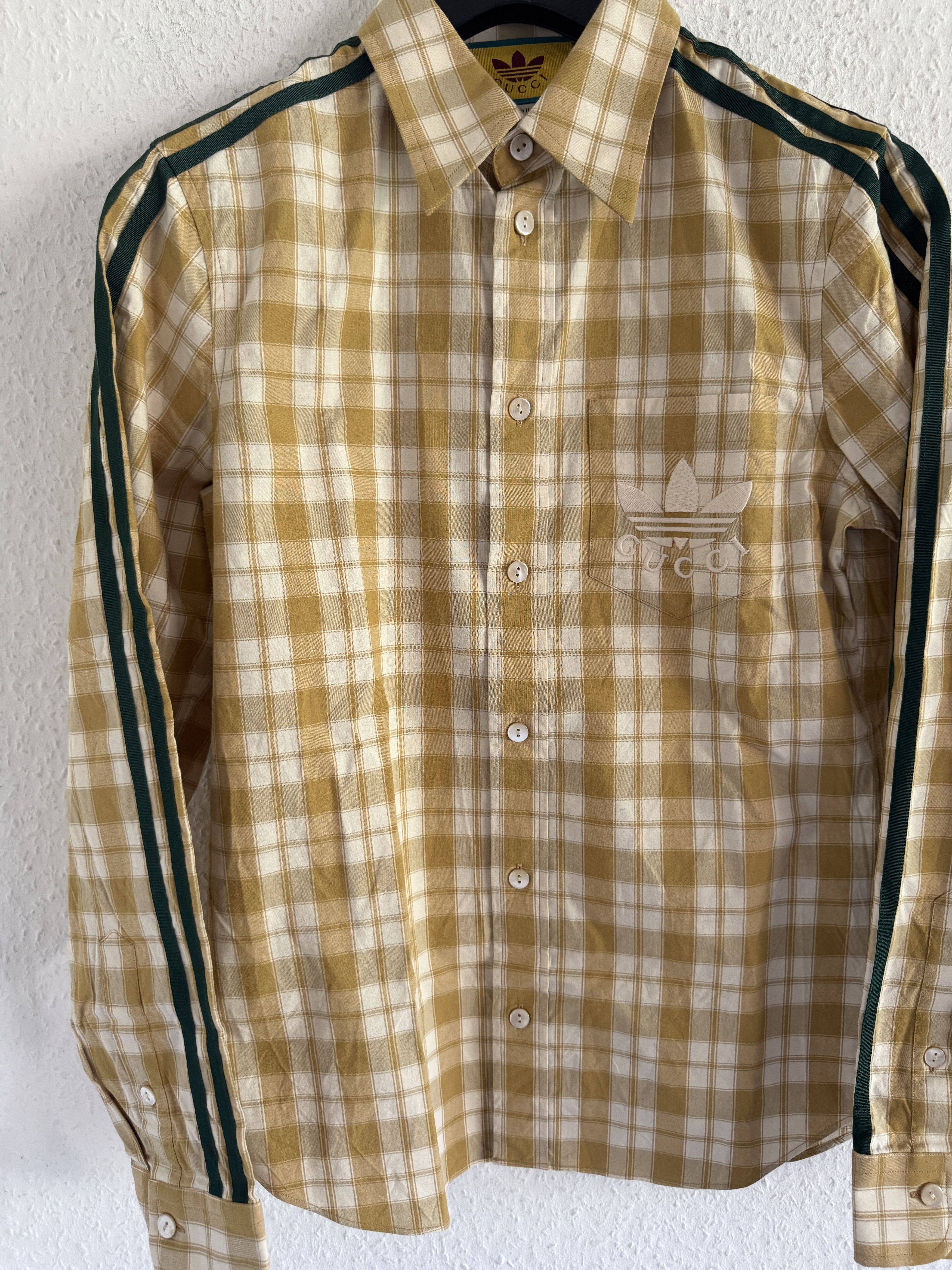 Gucci Checked Shirt with Stripes Size US S / EU 44-46 / 1 - 5 Thumbnail