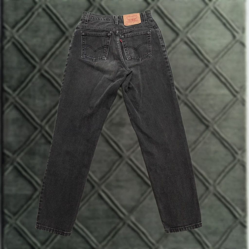 Levi's VINTAGE Levi's 550 Jeans Womens 26 Black Charcoal Wash 26x30 Tapered Relaxed Fit Denim Size 26" / US 2 / IT 38 - 1 Thumbnail
