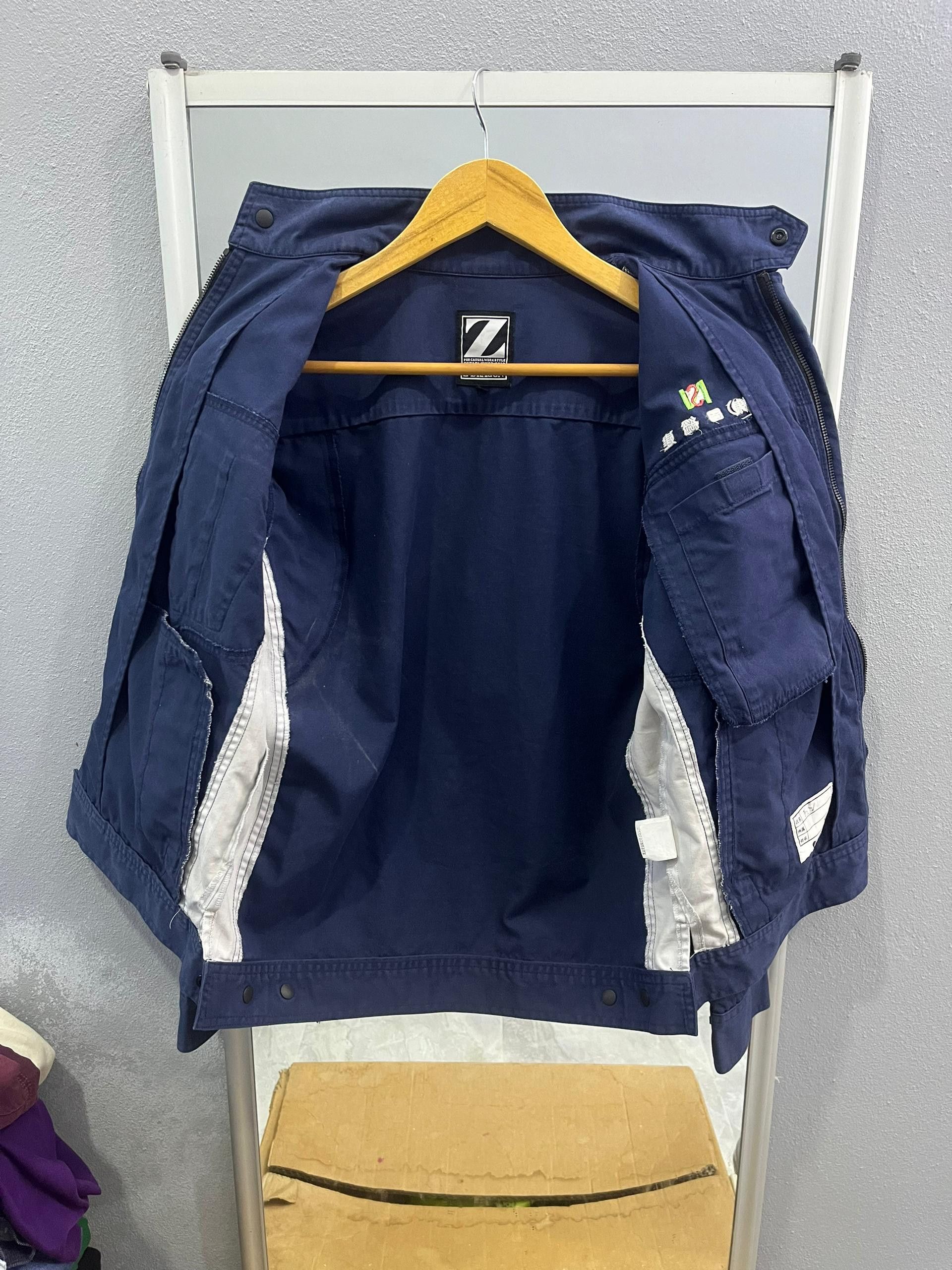 Japanese Brand Z-DRAGON Japanese Work Jacket Navy Reflective L Size US M / EU 48-50 / 2 - 9 Thumbnail
