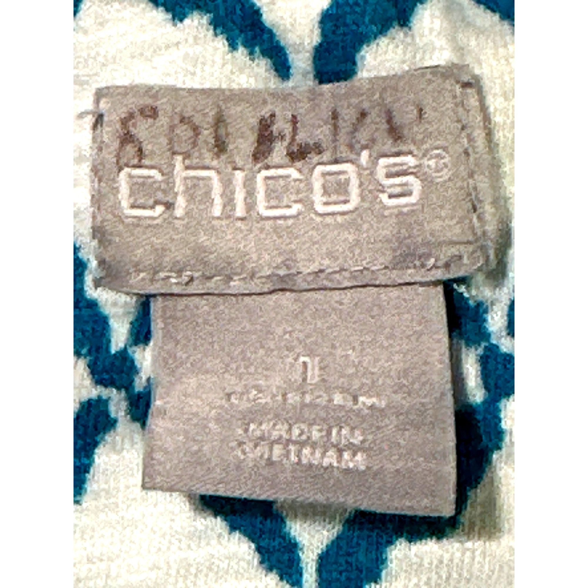 Chicos Chicos Button Back Slub Tee Blouse Soft Cotton Blend Scoop Size M / US 6-8 / IT 42-44 - 3 Thumbnail