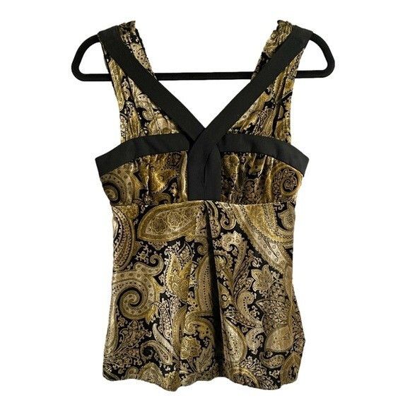 Etro Etro Italy 100% Silk Velvet Paisley Sleeveless Top 🇮🇹 Size XS / US 0-2 / IT 36-38 - 9 Thumbnail