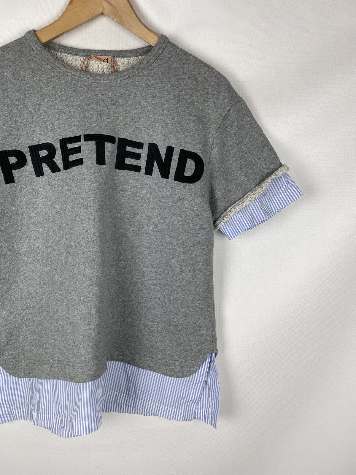 N21 N21 ladies big logo Pretend short sleeve sweatshirt pullover Size M / US 6-8 / IT 42-44 - 3 Thumbnail