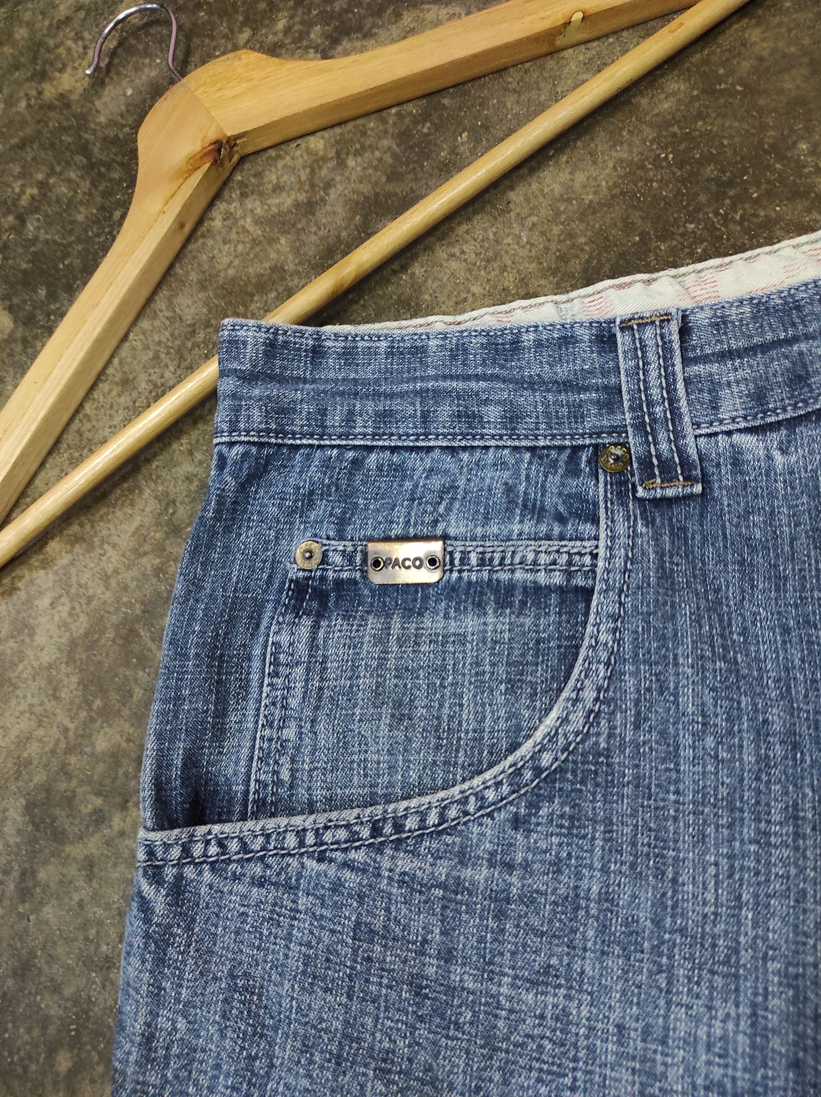 Vintage PACO JEANS BAGGY DENIM SHORT PANTS Size US 40 / EU 56 - 5 Thumbnail