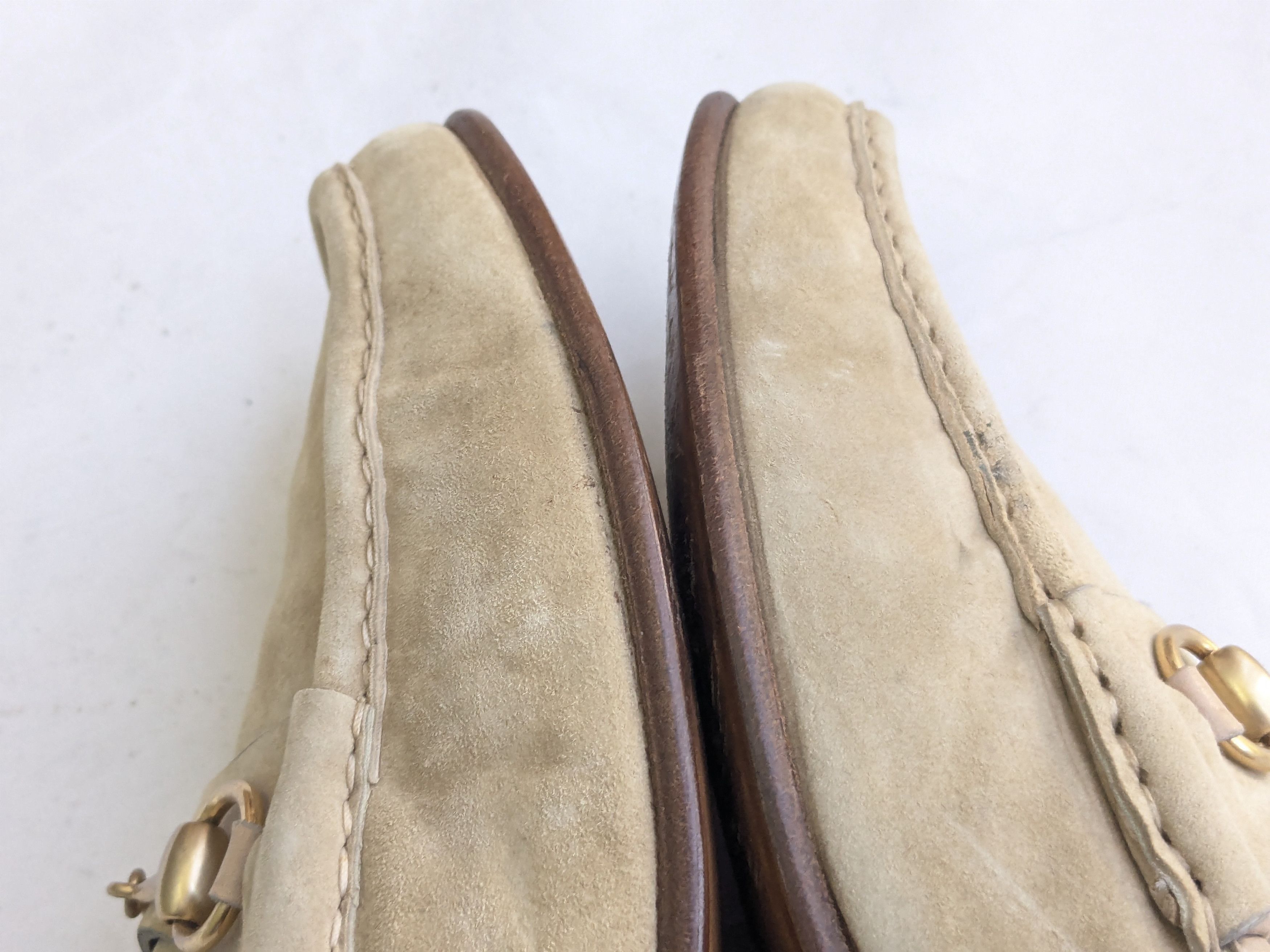 Gucci Gucci Horsebit Loafers 9.5 Beige Suede Leather Size US 9.5 / EU 42-43 - 9 Thumbnail