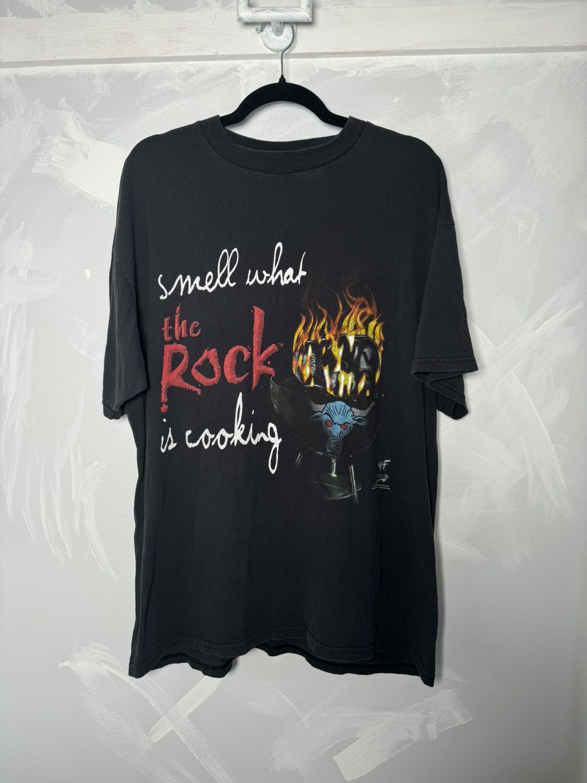 Tultex WWF Smell What The Rock is Cooking Vintage 1999 Rare