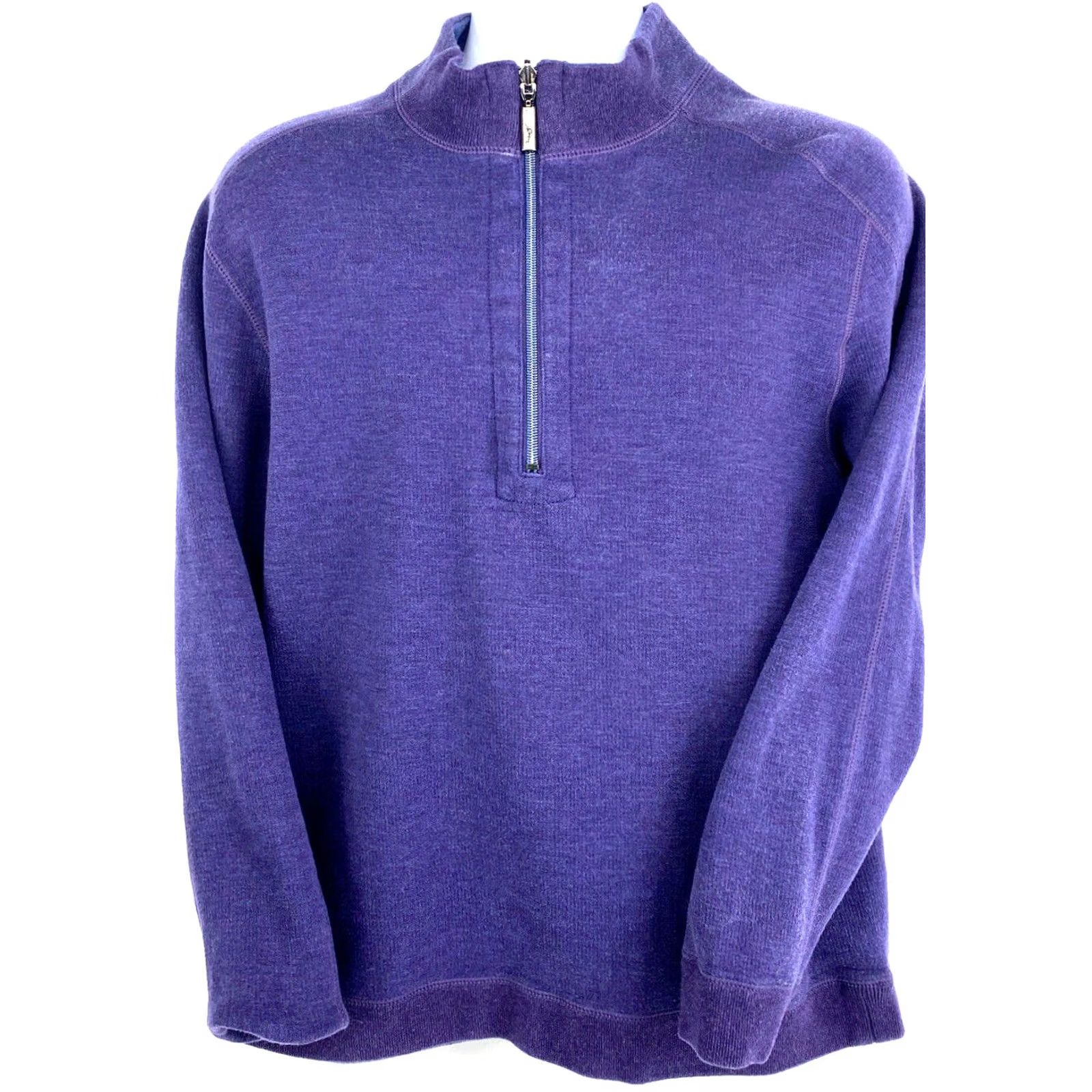 Tommy Bahama VINTAGE Tommy Bahama 1/2 Zip Reversible Mens Size Large Blue Purple Long Sleeve Sweatshirt Shirt Zip Mens L Blue Purple 1/2 Zip Reversible Size US L / EU 52-54 / 3 - 6 Thumbnail