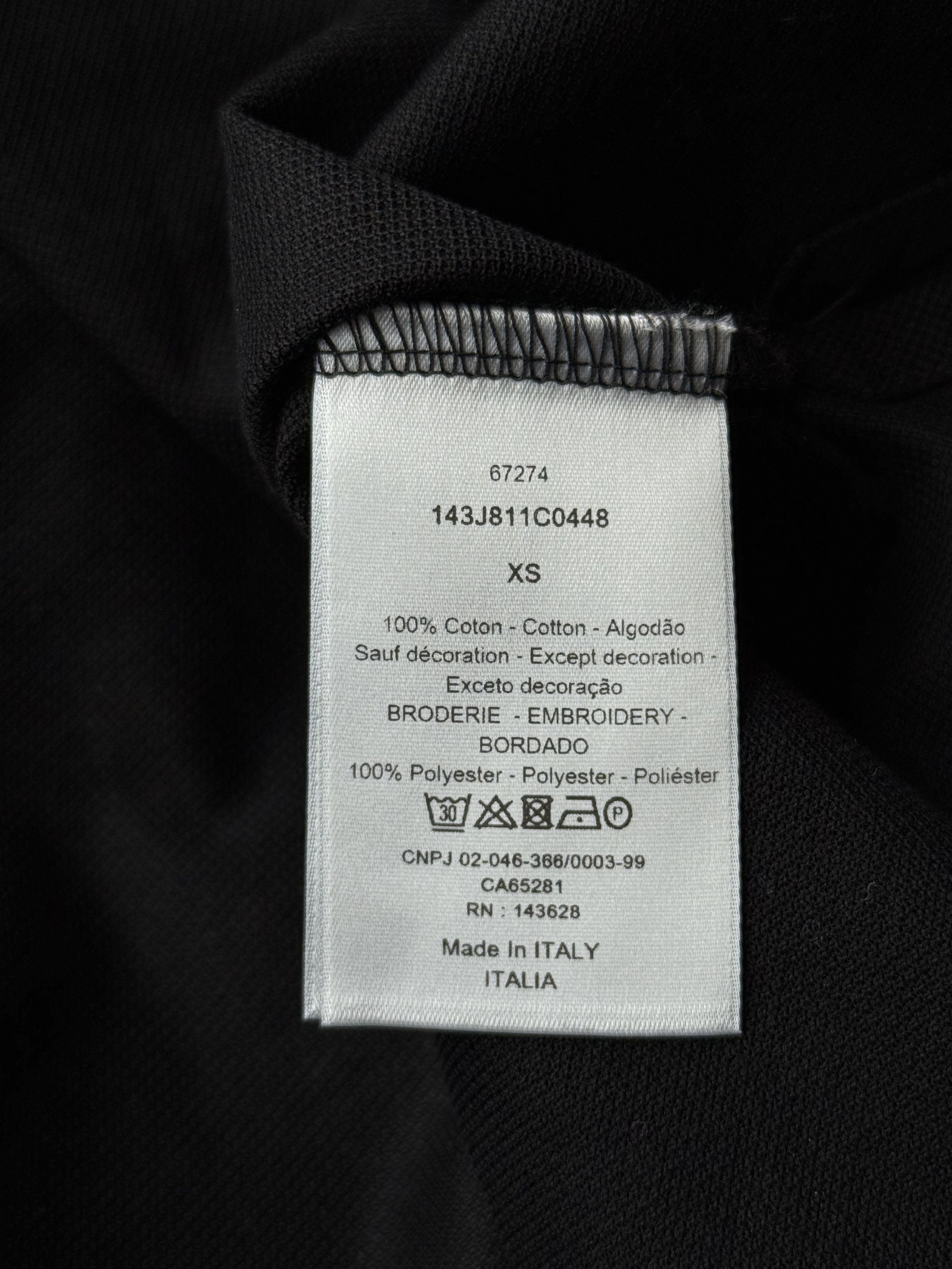 Dior Dior Peter Doig Black & White Embroidered Logo Polo T-Shirt Size US XS / EU 42 / 0 - 4 Thumbnail