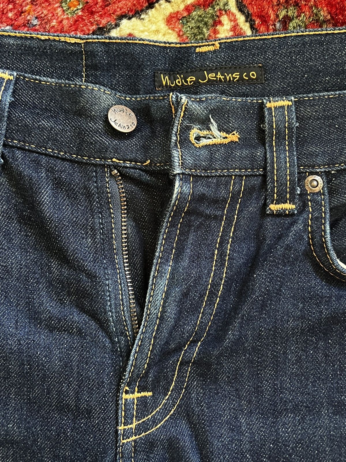 Nudie Jeans Brand new Gritty Jackson Nudie Jeans in Navy Size US 27 - 2 Thumbnail