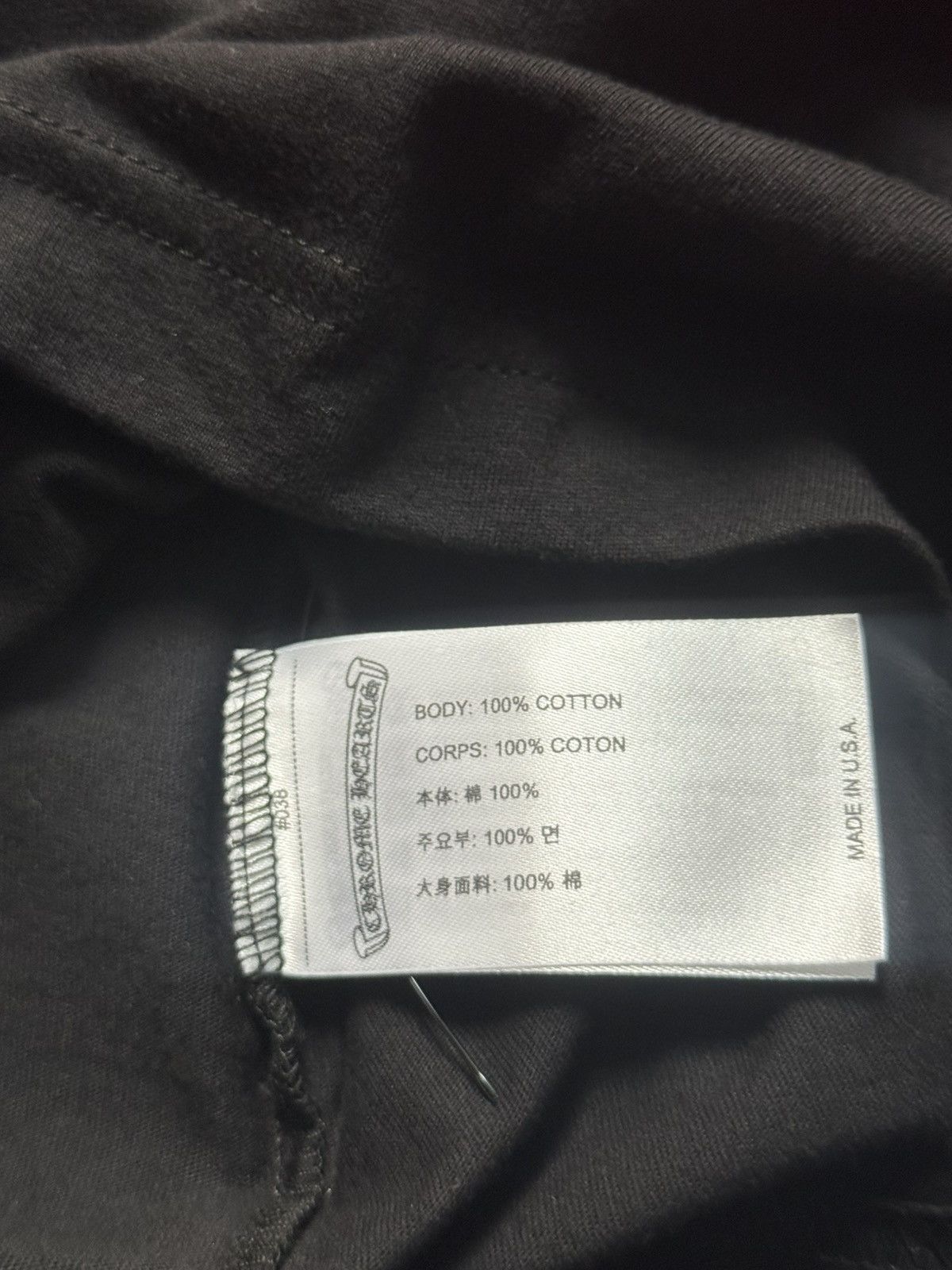 Chrome Hearts Chrome Hearts x Foti Logo Short Sleeve Tee Shirt Black Pink Size US M / EU 48-50 / 2 - 2 Thumbnail