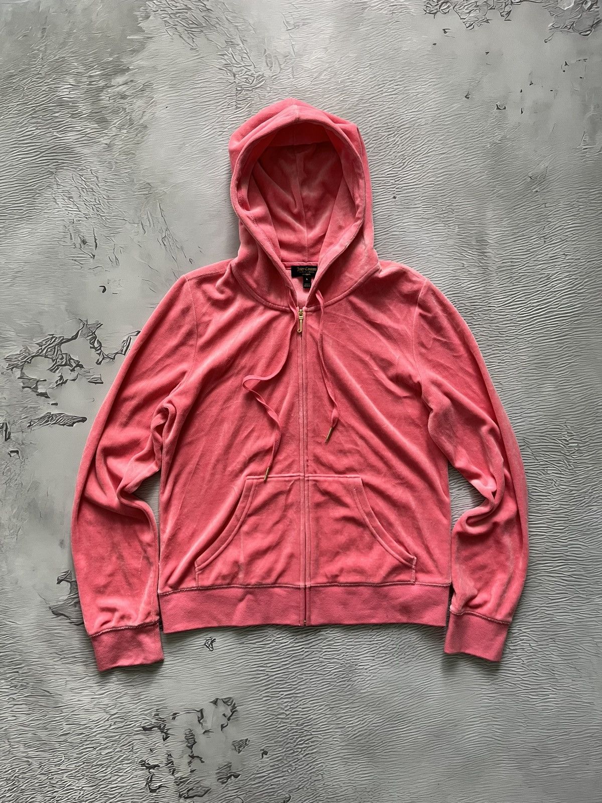 Juicy Couture Juicy Couture Black Label Zip Hoodie Velour Pink Size L / US 10 / IT 46 - 3 Thumbnail