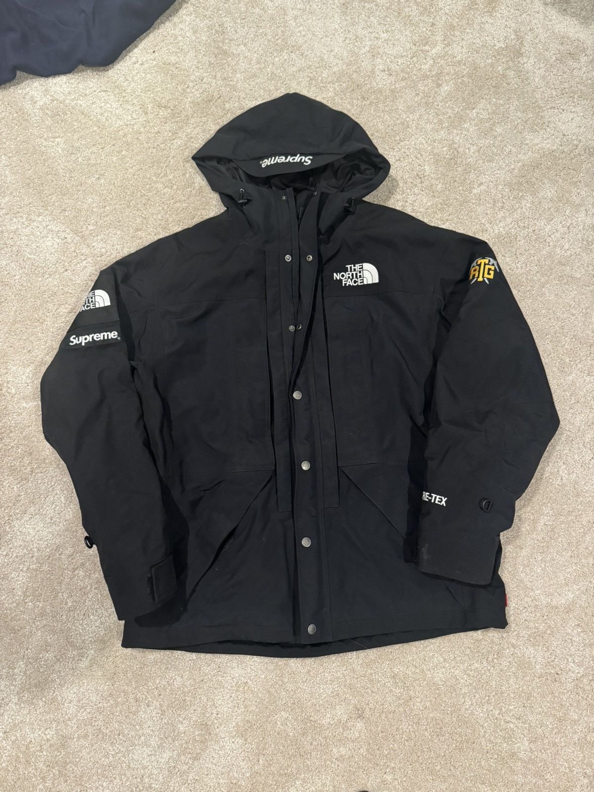 Image of Supreme x The North Face Goretex Rtg Jacket in Black, Men's (Size XL)