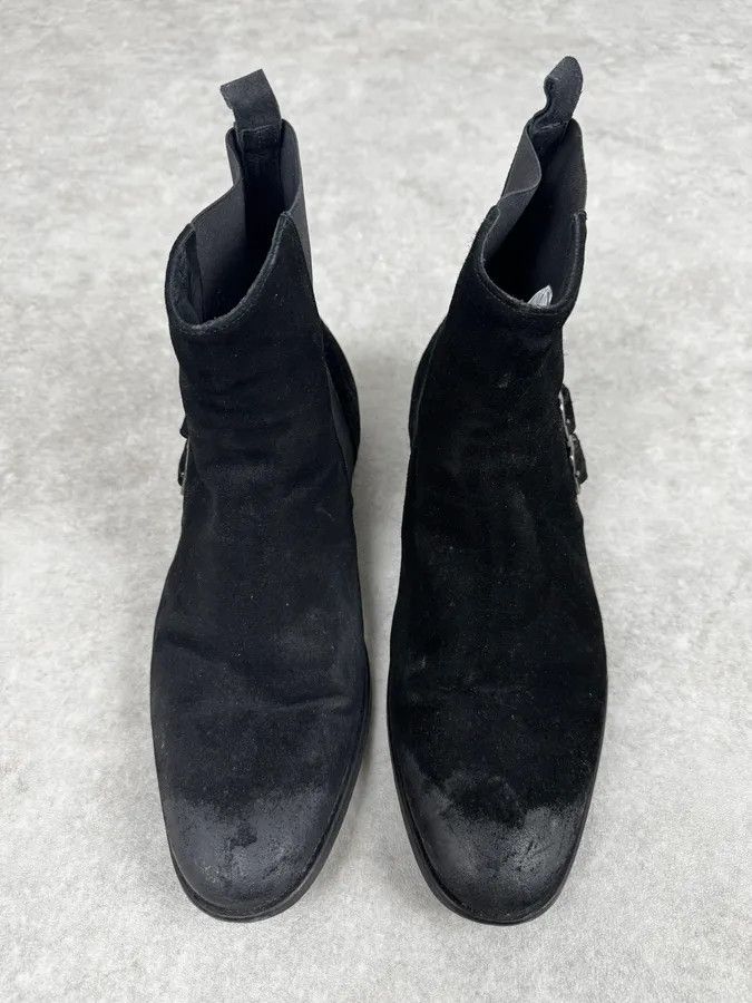 Just Cavalli 2010s Cavalli Black Suede Leather Boots Size US 11 / EU 44 - 5 Thumbnail