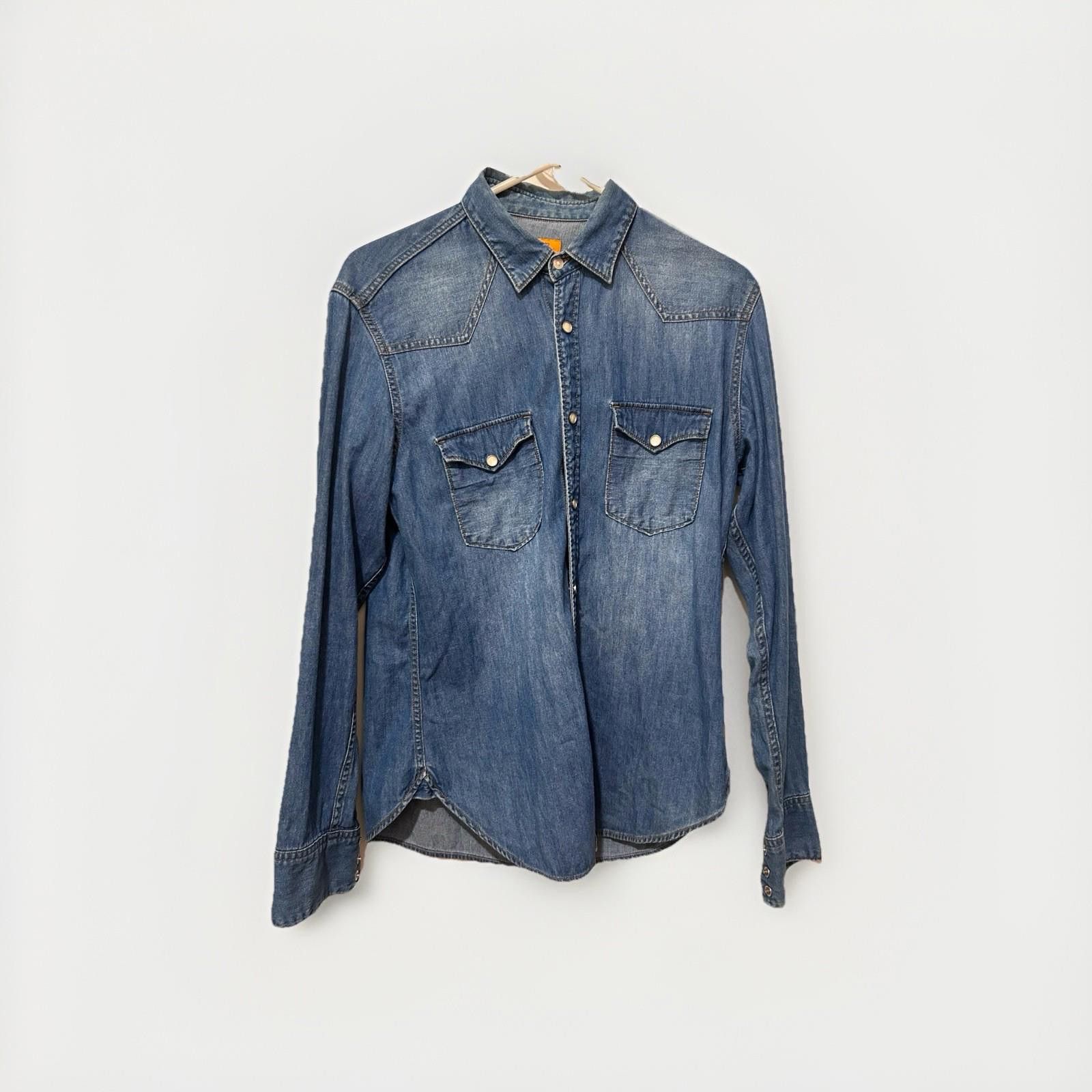 Journal Standard Journal Standard Men Denim Shirt Pearl Snap Long Sleeve M Size US M / EU 48-50 / 2 - 1 Thumbnail