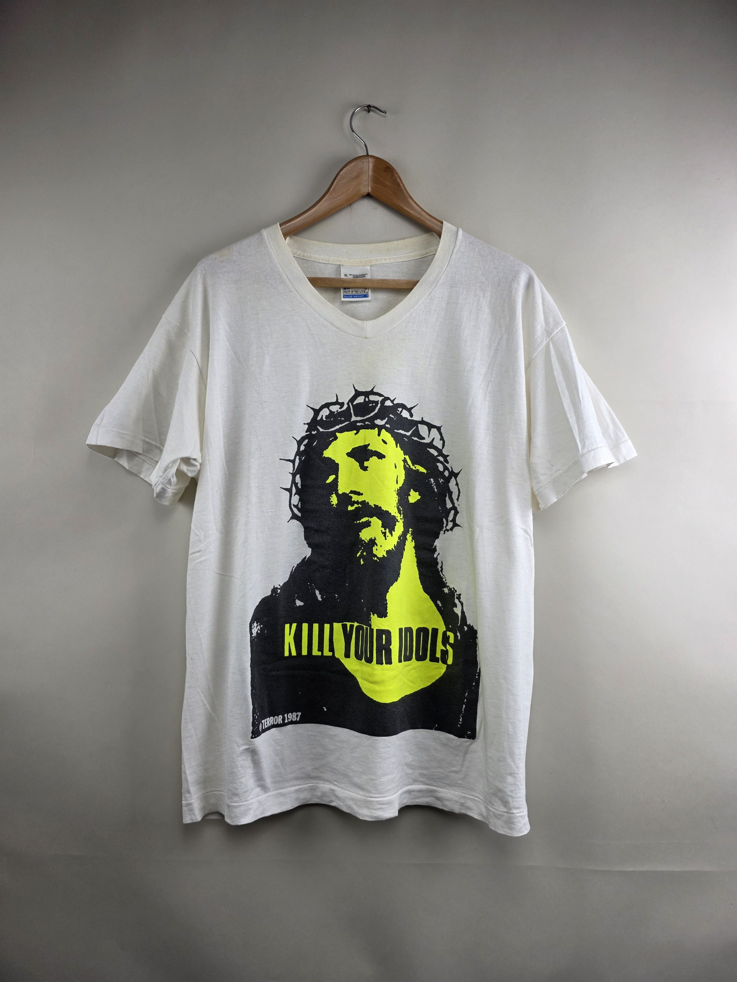 Band Tees × Vintage 90s Don Rock Terror Kill Your Idols XL 23" 28.5" Size US XL / EU 56 / 4 - 1 Thumbnail