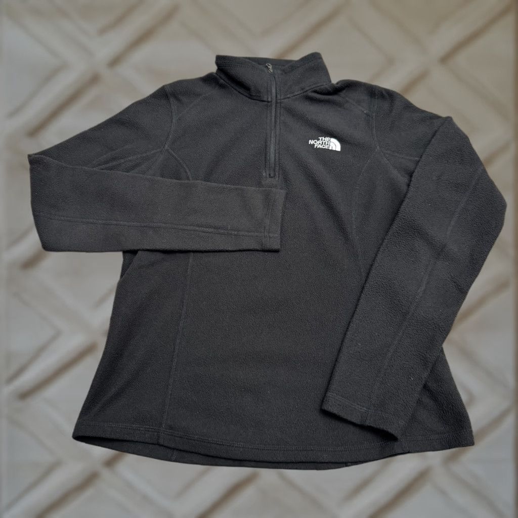 The North Face The North Face Jacket Womens Medium Black Glacier Fleece 1/4 Zip Outdoor TKA100 Size M / US 6-8 / IT 42-44 - 1 Thumbnail