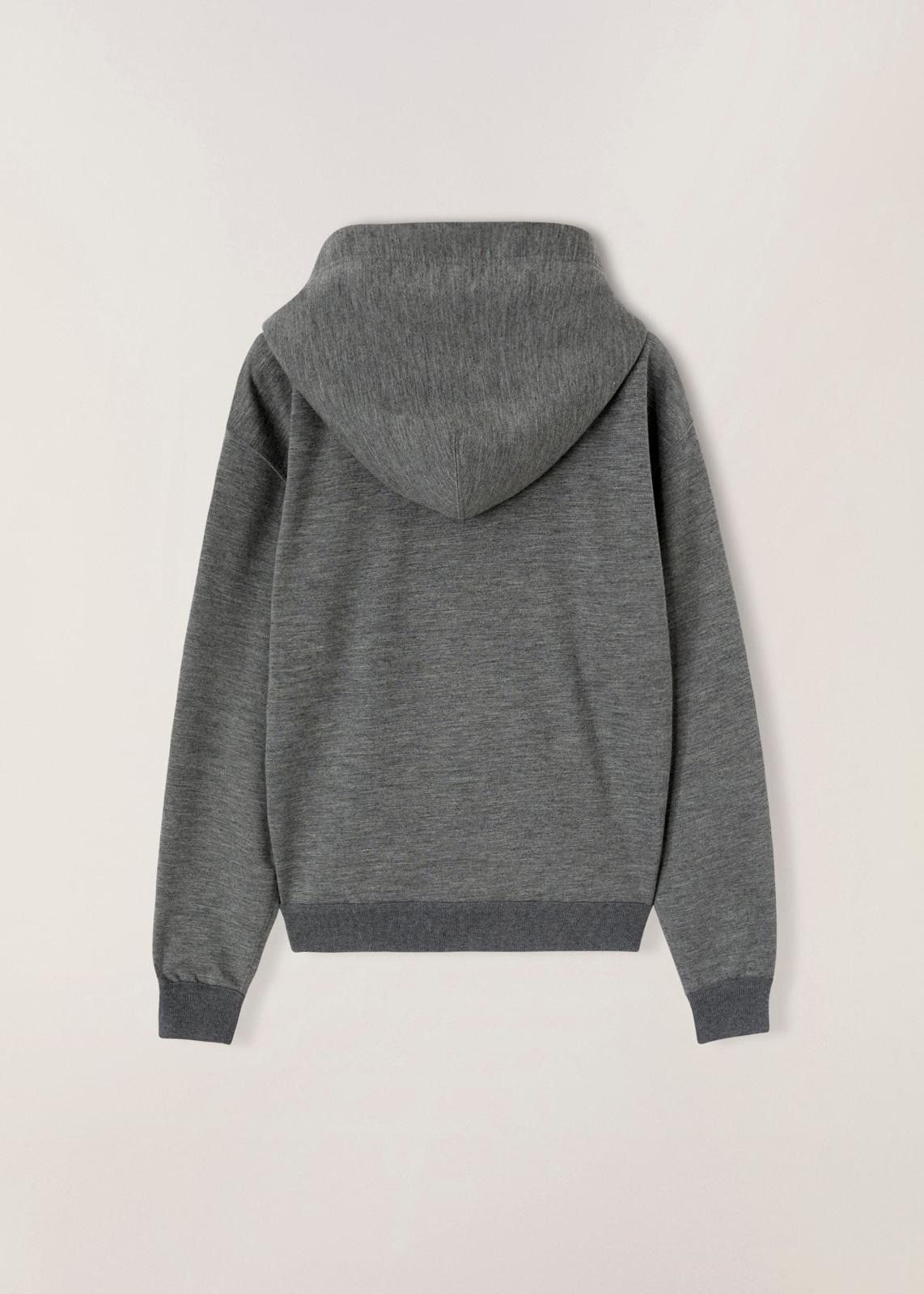 Loro Piana o1srvl11e1024 Cocooning Hooded Sweatshirt in Dark Grey Size L / US 10 / IT 46 - 2 Thumbnail