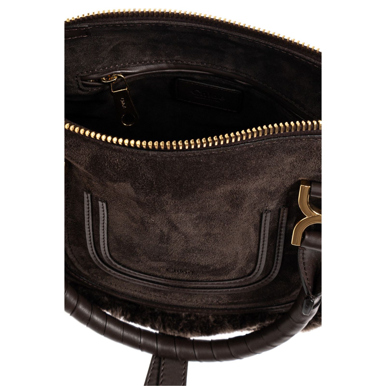Chloe Chloe Small Brown Shearling/Suede Shoulder Bag New & Authent Size ONE SIZE - 4 Thumbnail