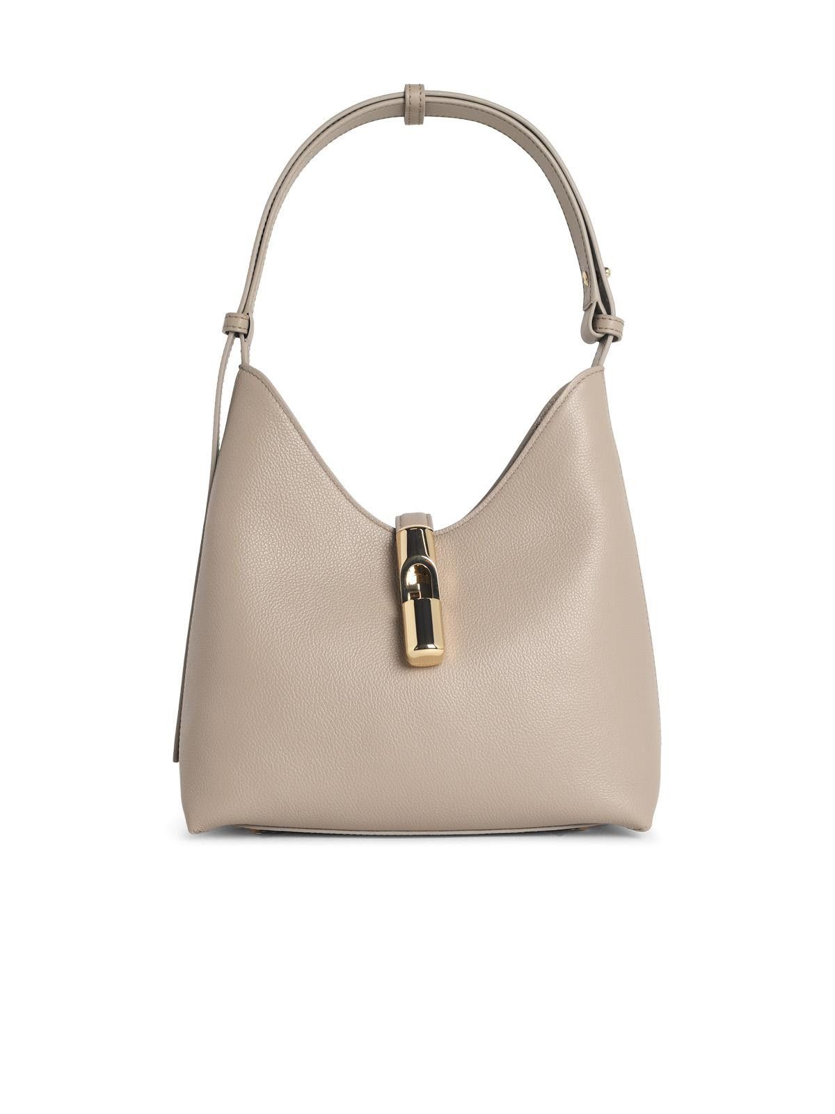 Furla FURLA S 'Goccia' Shoulder Bag In Linen Color Leather Size ONE SIZE - 1 Thumbnail