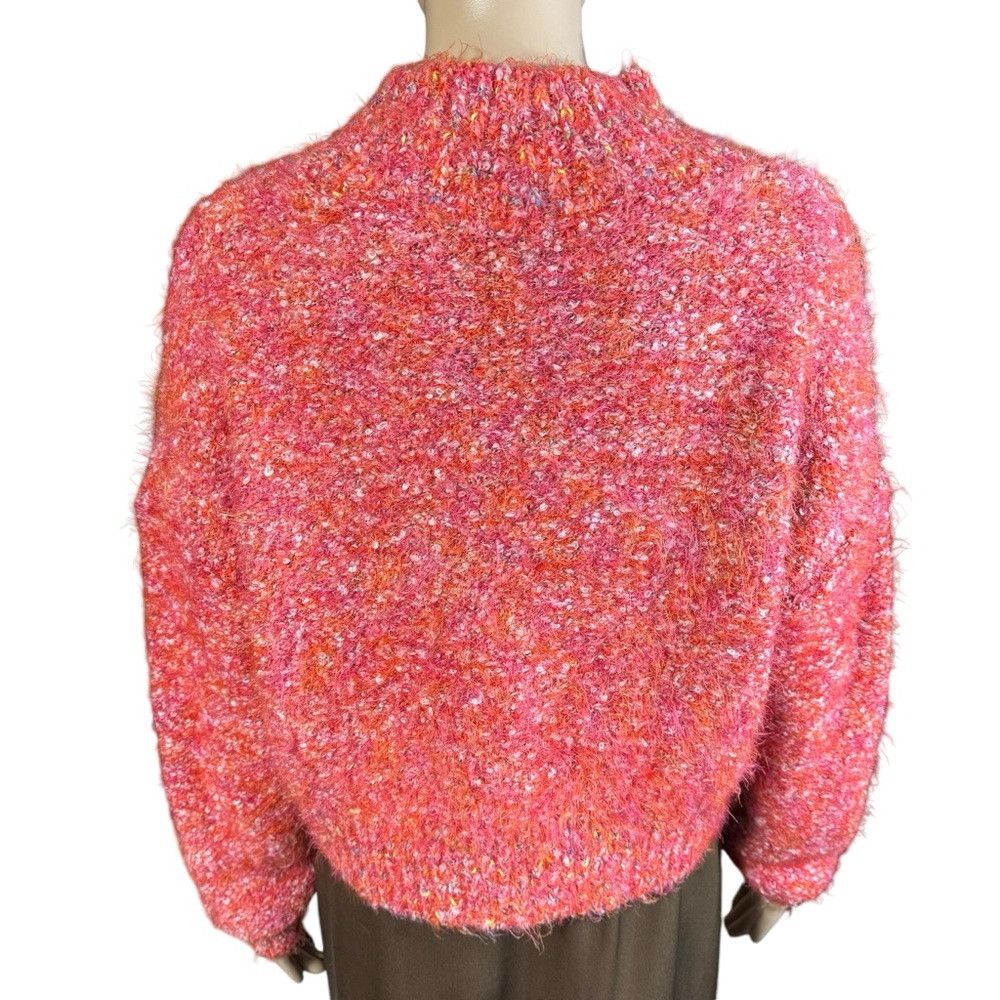 Free People New Free People Stardust Crop Super Soft Red Pullover Sweat Size XS / US 0-2 / IT 36-38 - 5 Thumbnail
