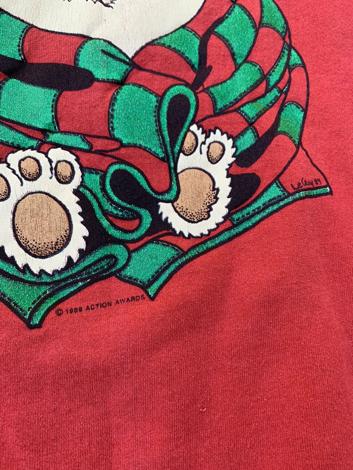 Fruit Of The Loom Vintage 1989 Bear Sweatshirt Size US L / EU 52-54 / 3 - 2 Thumbnail