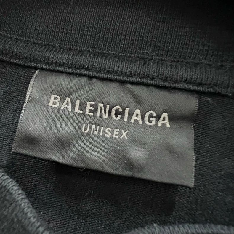Balenciaga Balenciaga Round neck short sleeves with black rhinestones Size US S / EU 44-46 / 1 - 4 Thumbnail