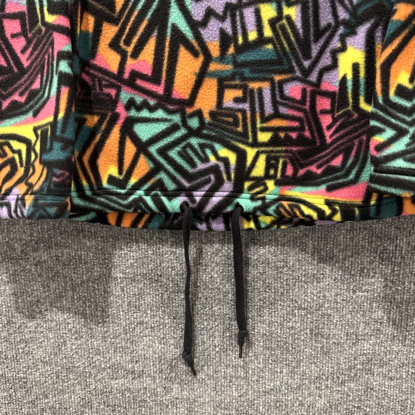 Empyre Empyre Fleece Pullover Jacket 1/4 Zip Men M Retro Neon Graffiti Y2K Skater Multicolor Size US M / EU 48-50 / 2 - 3 Thumbnail