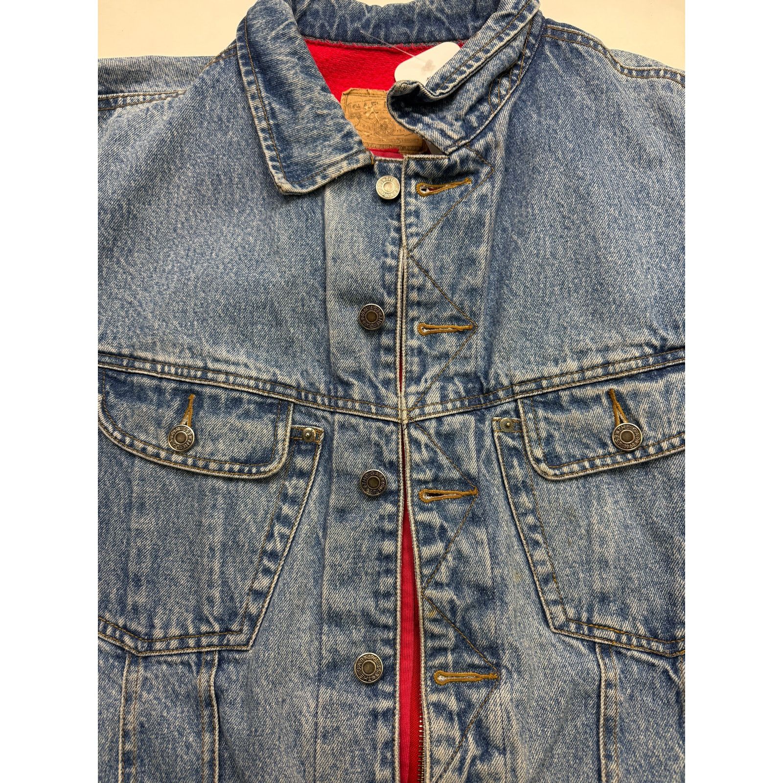 Vintage Vintage Gap Denim Lined Zip Up Hybrid Trucker Style Jacket L Size US L / EU 52-54 / 3 - 6 Thumbnail