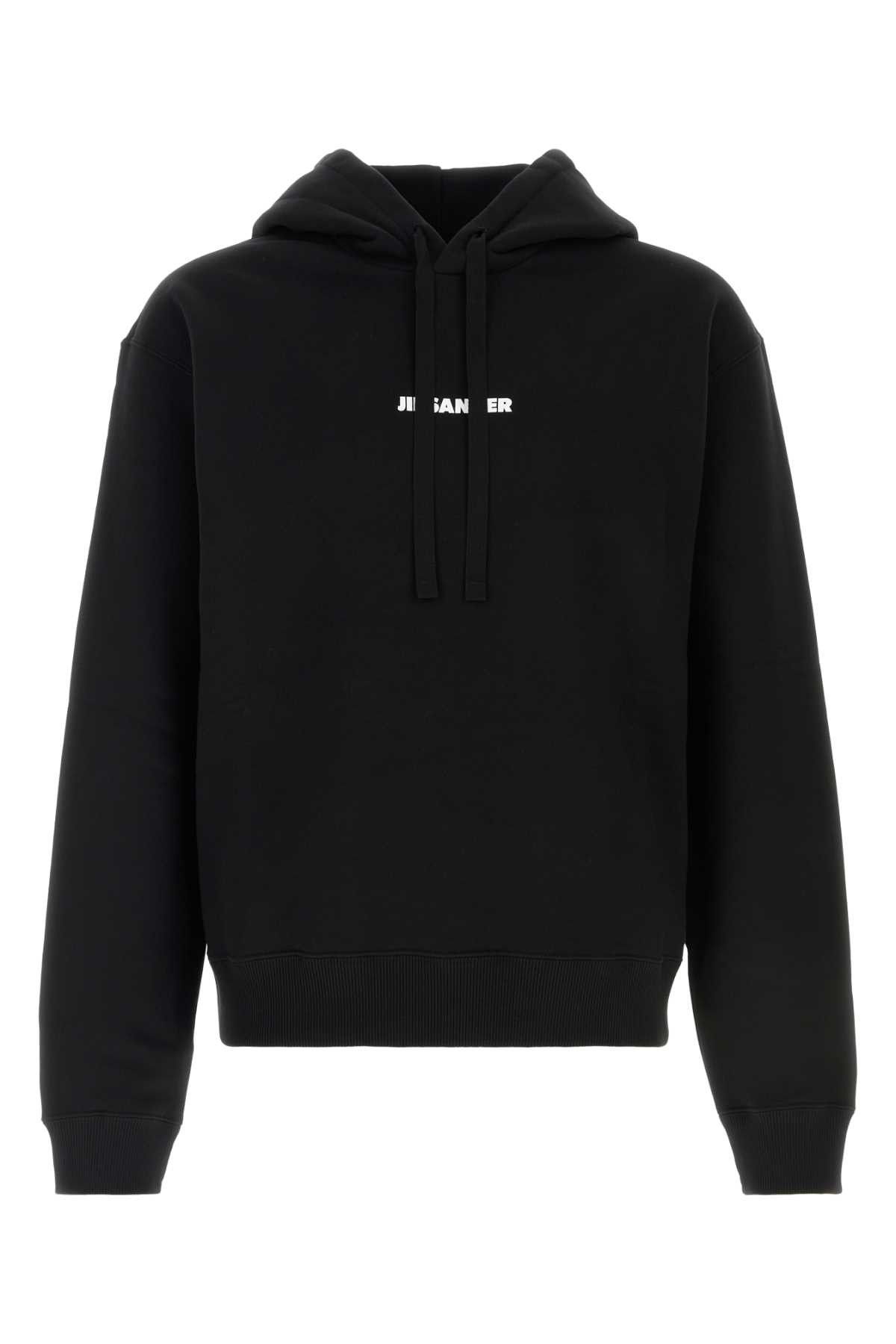 Jil Sander Black Cotton Sweatshirt Size US L / EU 52-54 / 3 - 1 Thumbnail